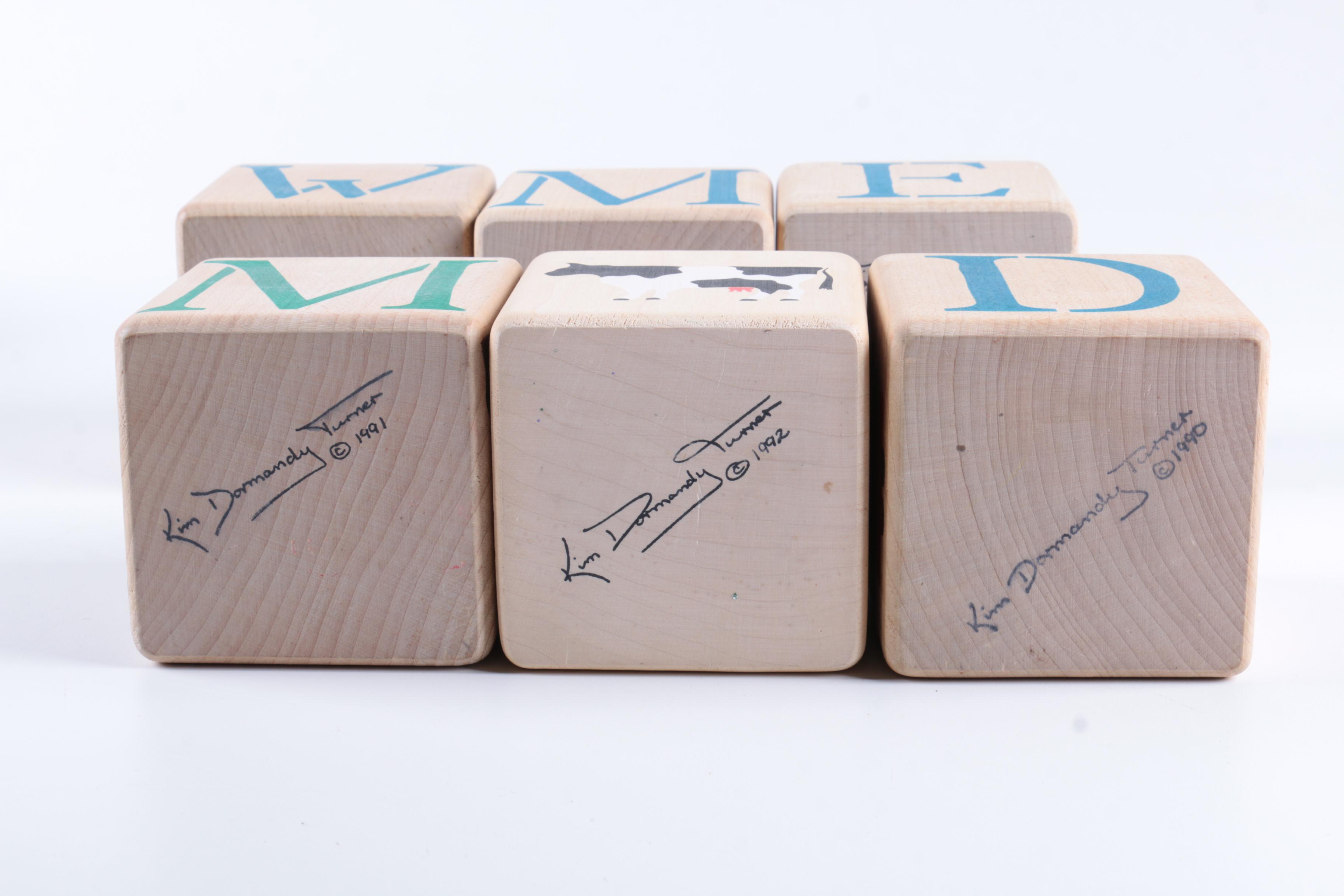 Children's Garment Bag, Music Box, and Blocks