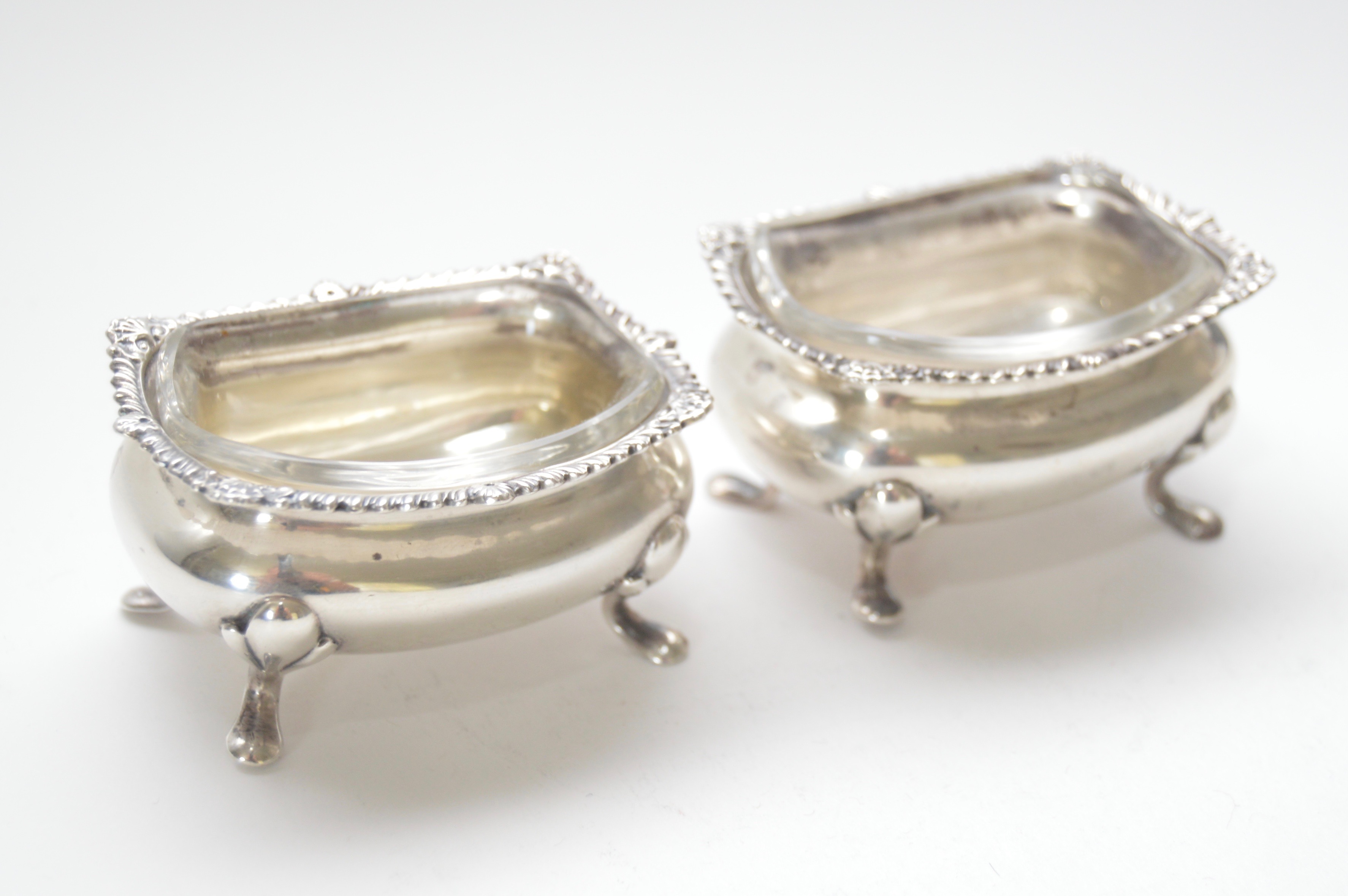 Sterling Salt Dishes by Goldsmiths & Silversmiths Company