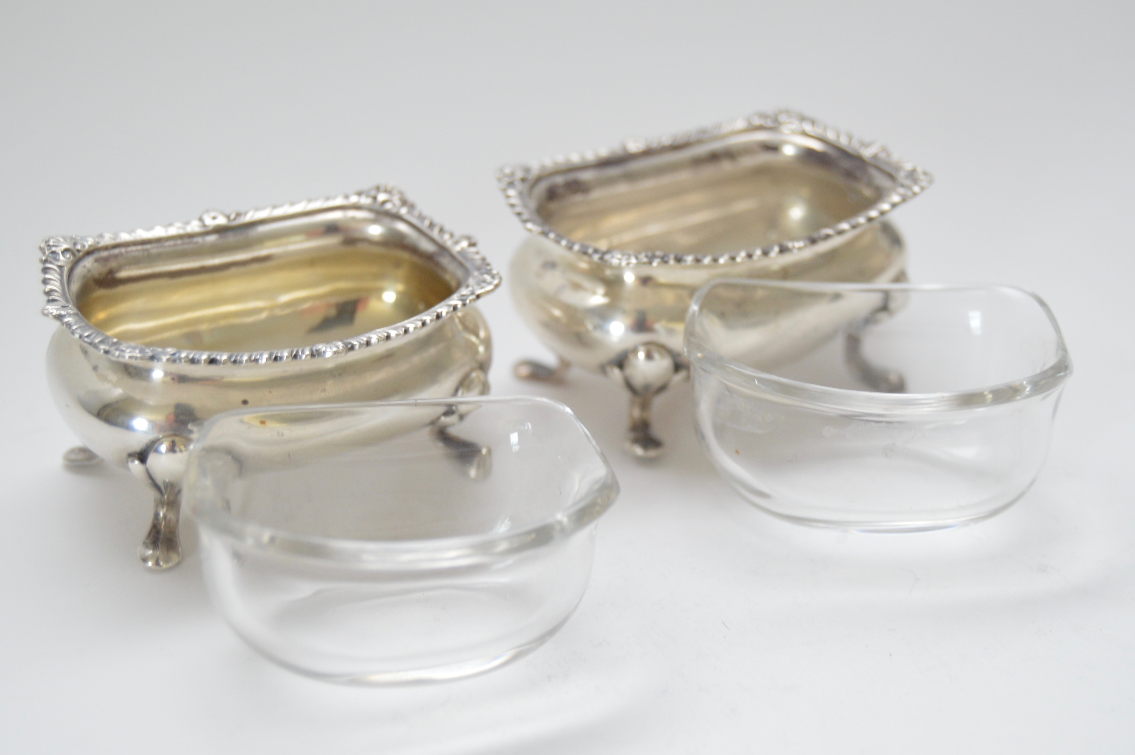 Sterling Salt Dishes by Goldsmiths & Silversmiths Company