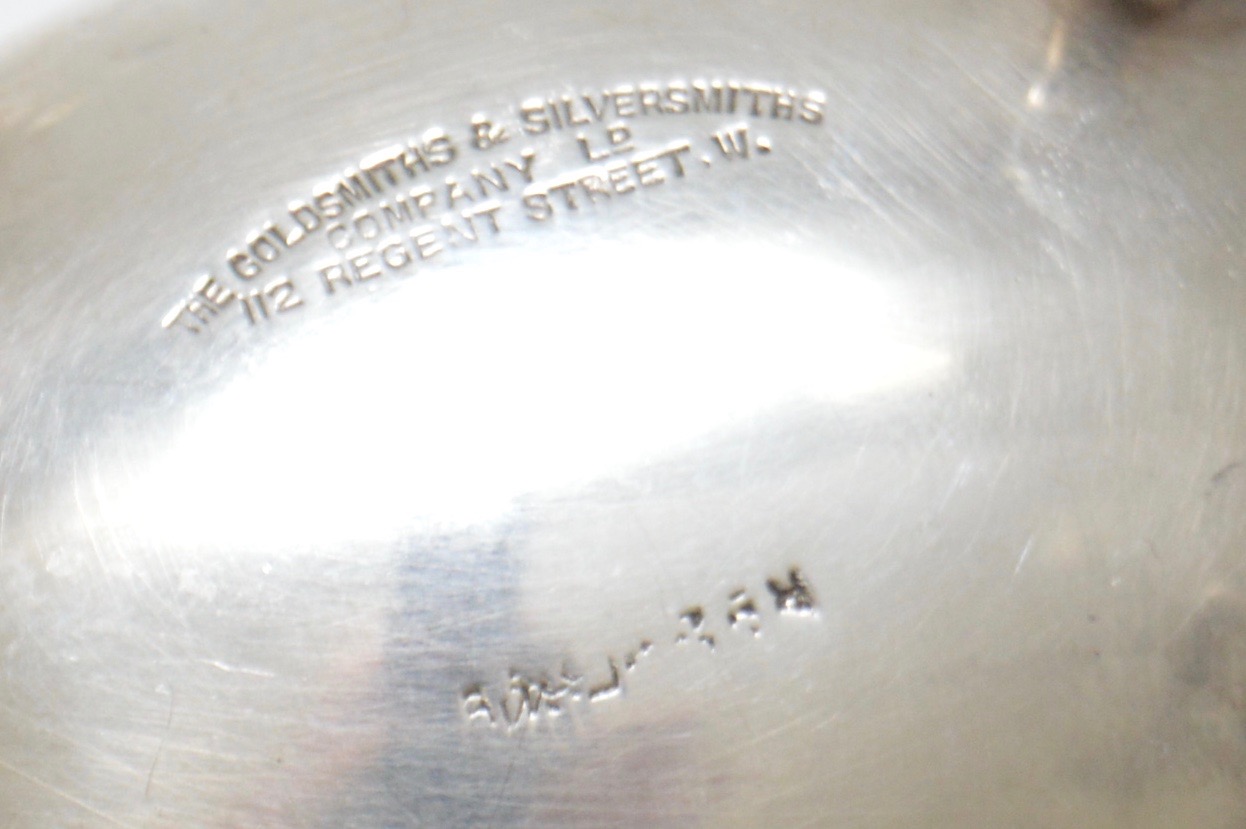 Sterling Salt Dishes by Goldsmiths & Silversmiths Company