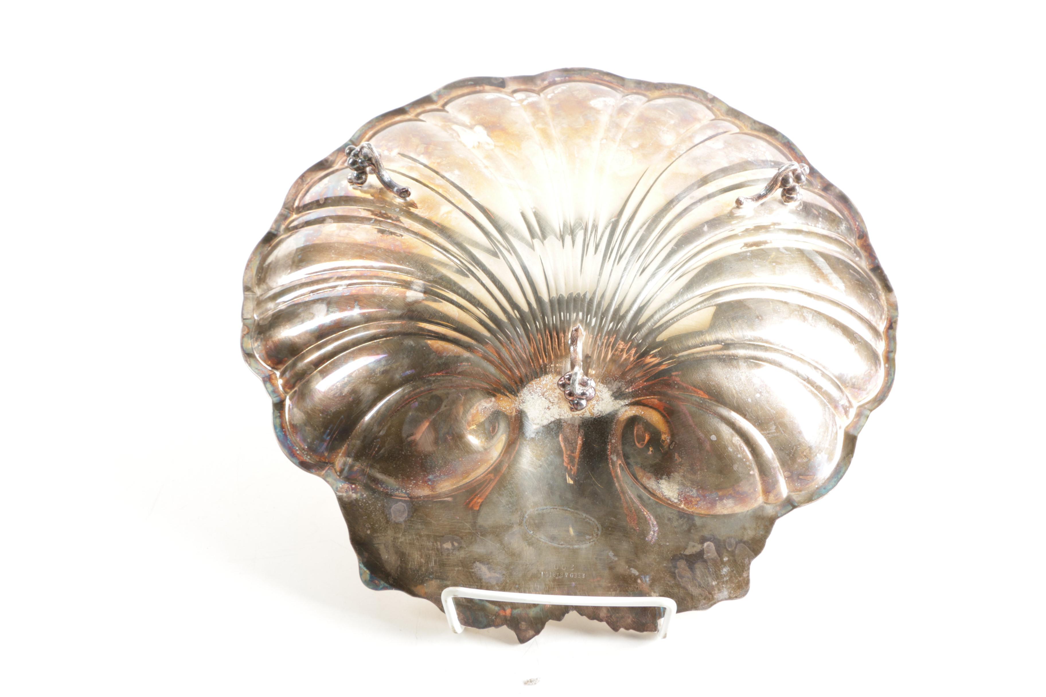 Clam Shell Silver Plate Serveware with English Silver Mfg. Corp.