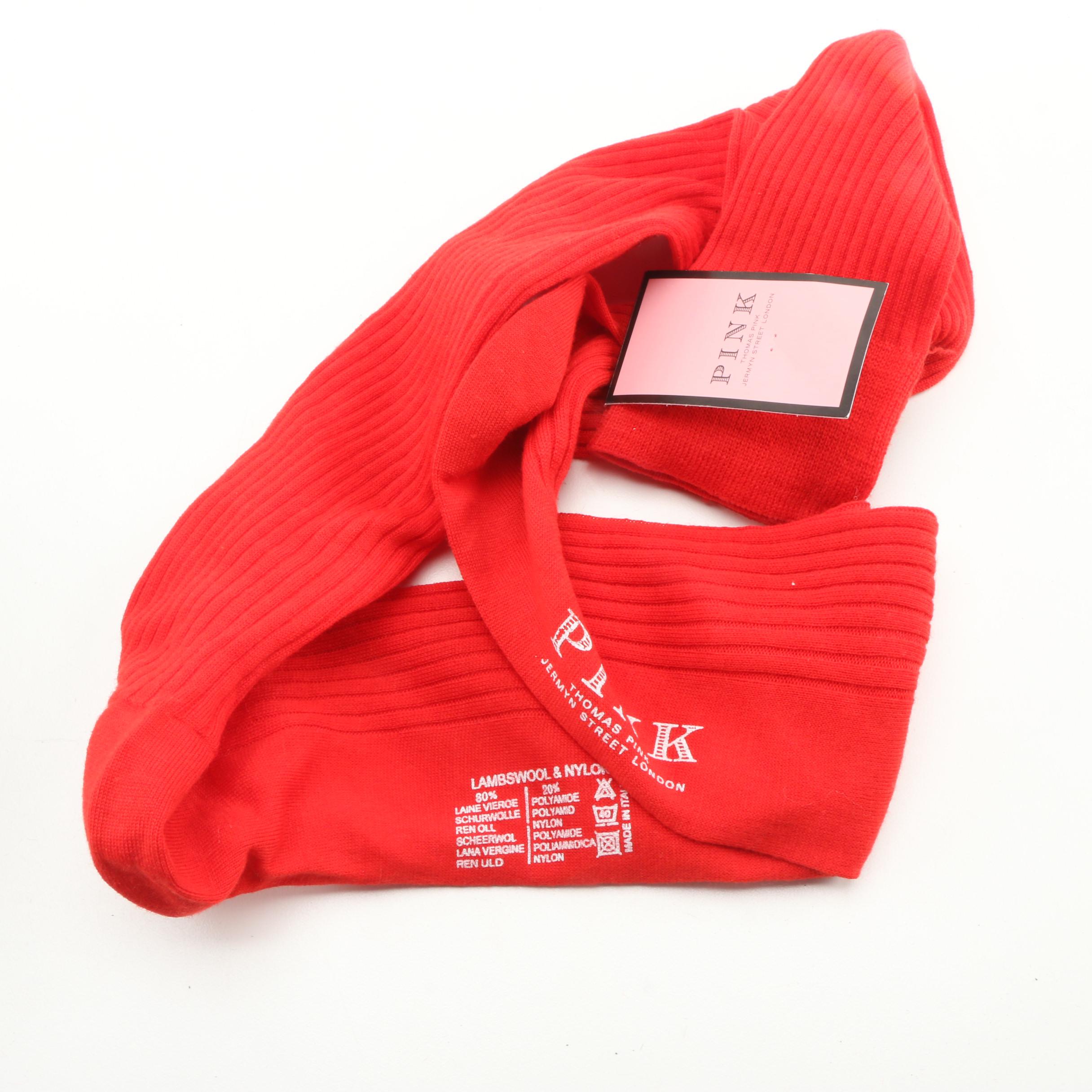 Men's and Women's Fashion Accessories Including Legwarmers and Thomas Pink Socks