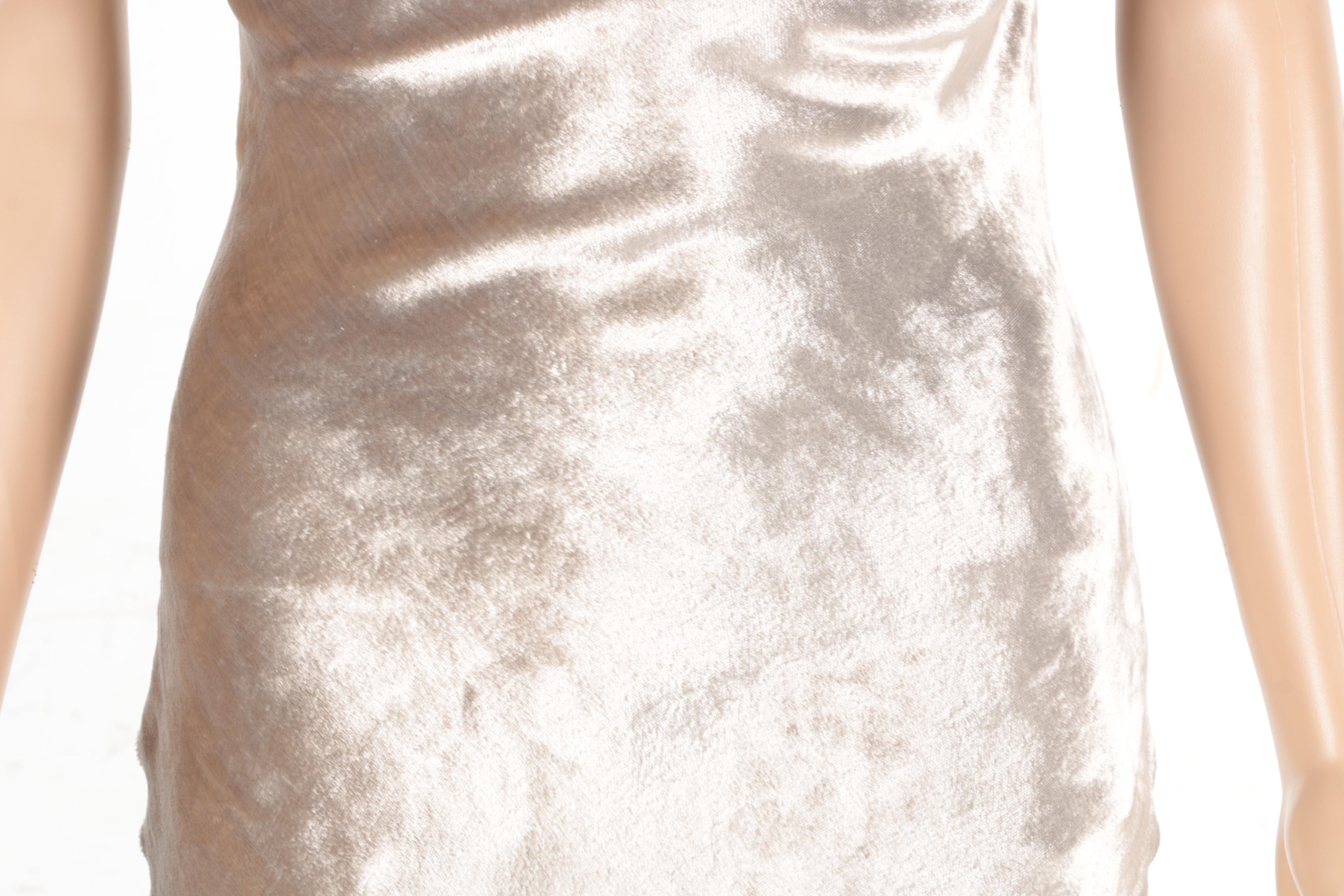 Pamela Dennis Circa 2000s Full-Length Silk Velvet Evening Dress