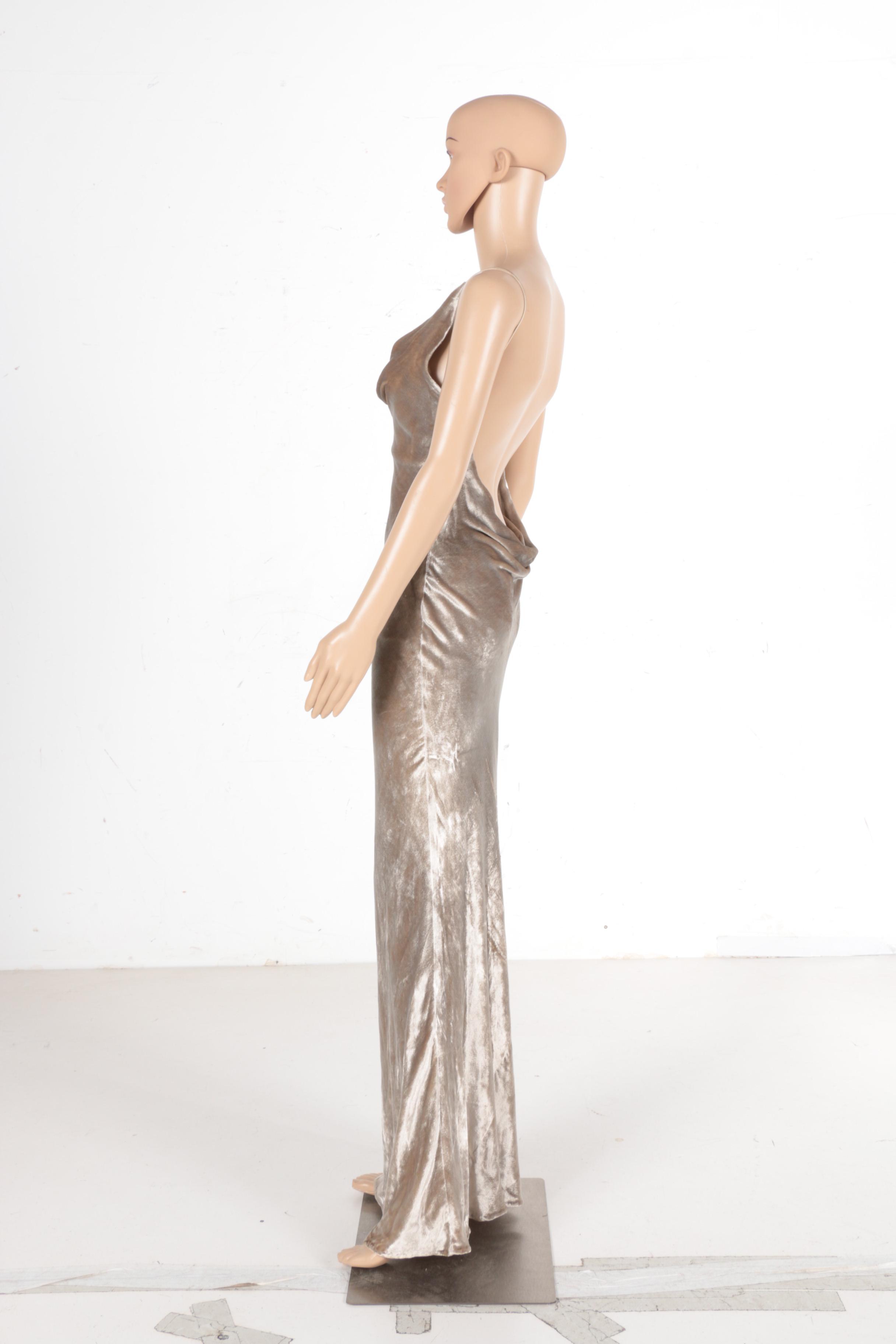 Pamela Dennis Circa 2000s Full-Length Silk Velvet Evening Dress