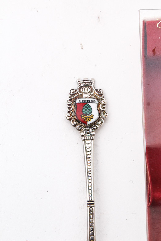 Collection of Silver Plate Souvenir Spoons