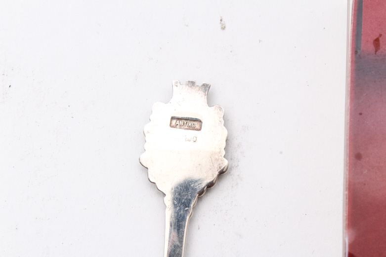 Collection of Silver Plate Souvenir Spoons