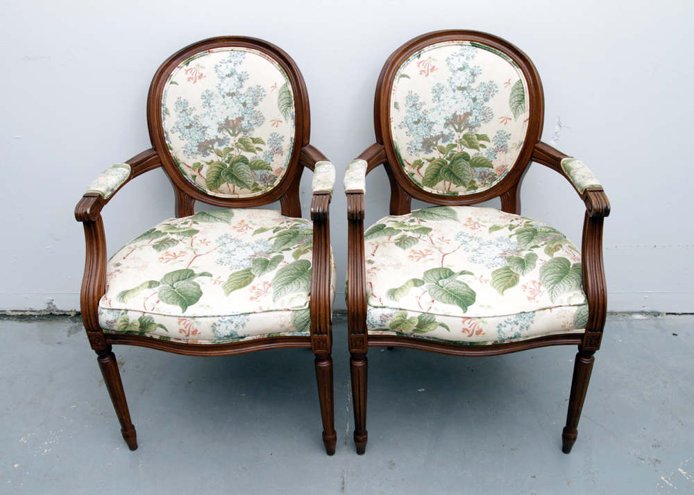 Vintage Louis XVI Style Balloon Back Chairs by Loeblein Creations