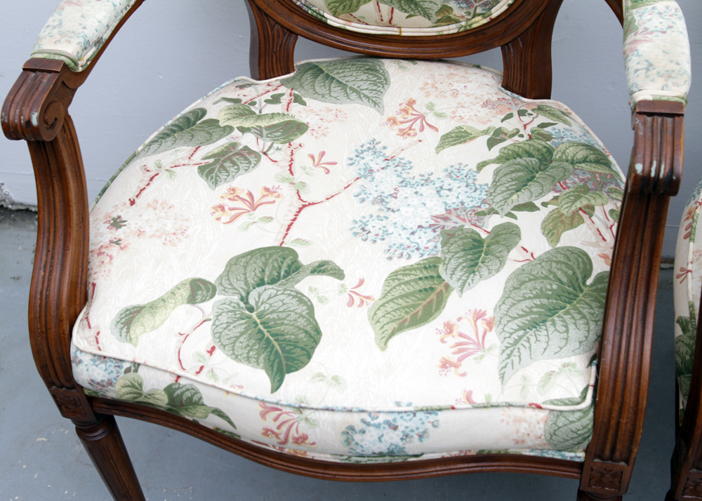 Vintage Louis XVI Style Balloon Back Chairs by Loeblein Creations