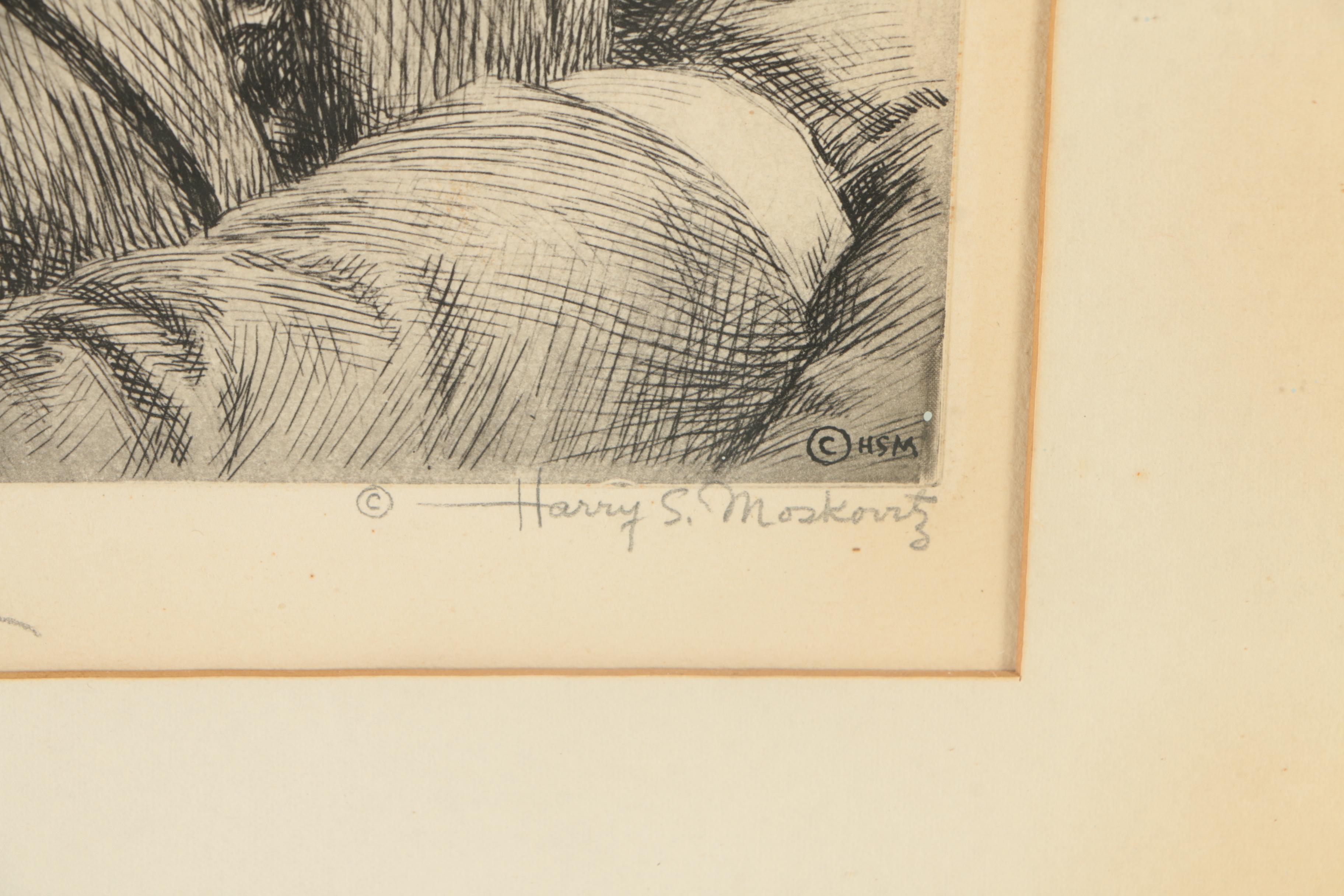 Harry S. Moskovitz Etching of Chaim Weizmann