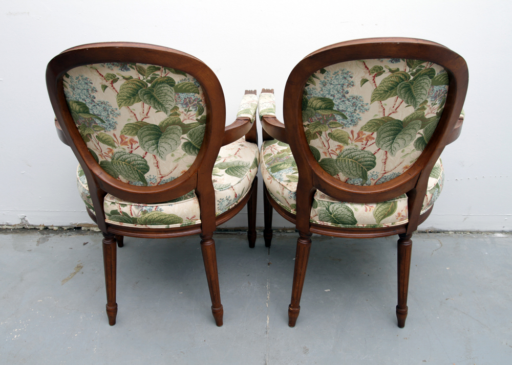 Vintage Louis XVI Style Balloon Back Chairs by Loeblein Creations