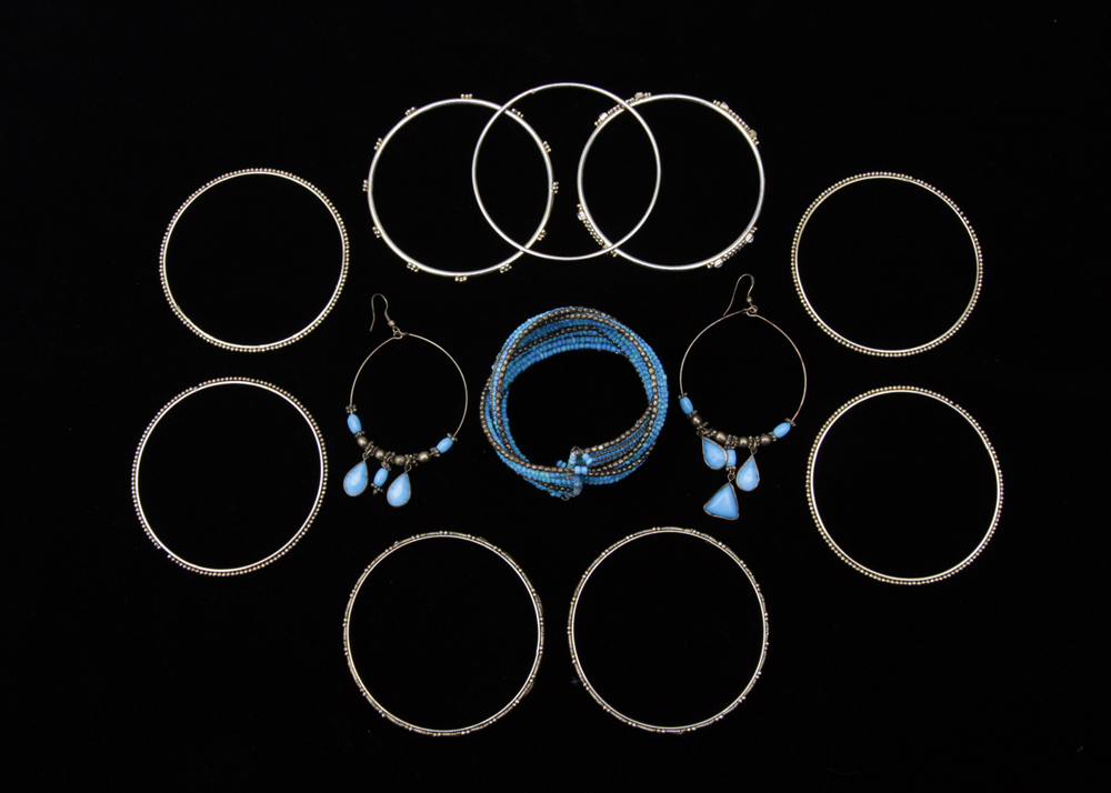Fashion Costume Jewelry Bracelets and Earrings