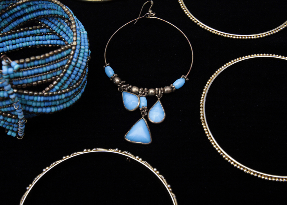 Fashion Costume Jewelry Bracelets and Earrings