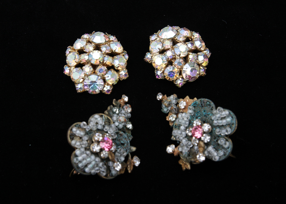 Vintage Costume Jewelry Earrings