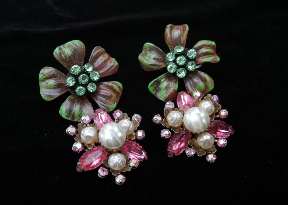 Vintage Costume Jewelry Earrings