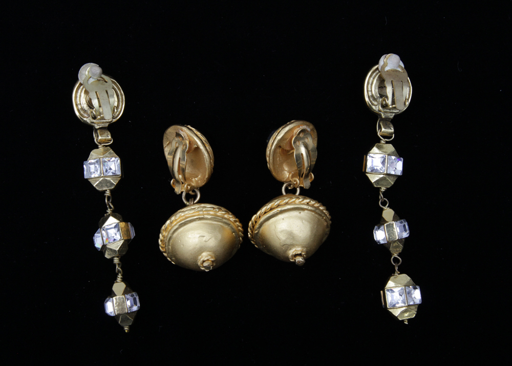 Vintage Costume Jewelry Drop Earrings Including Deanna Hamro