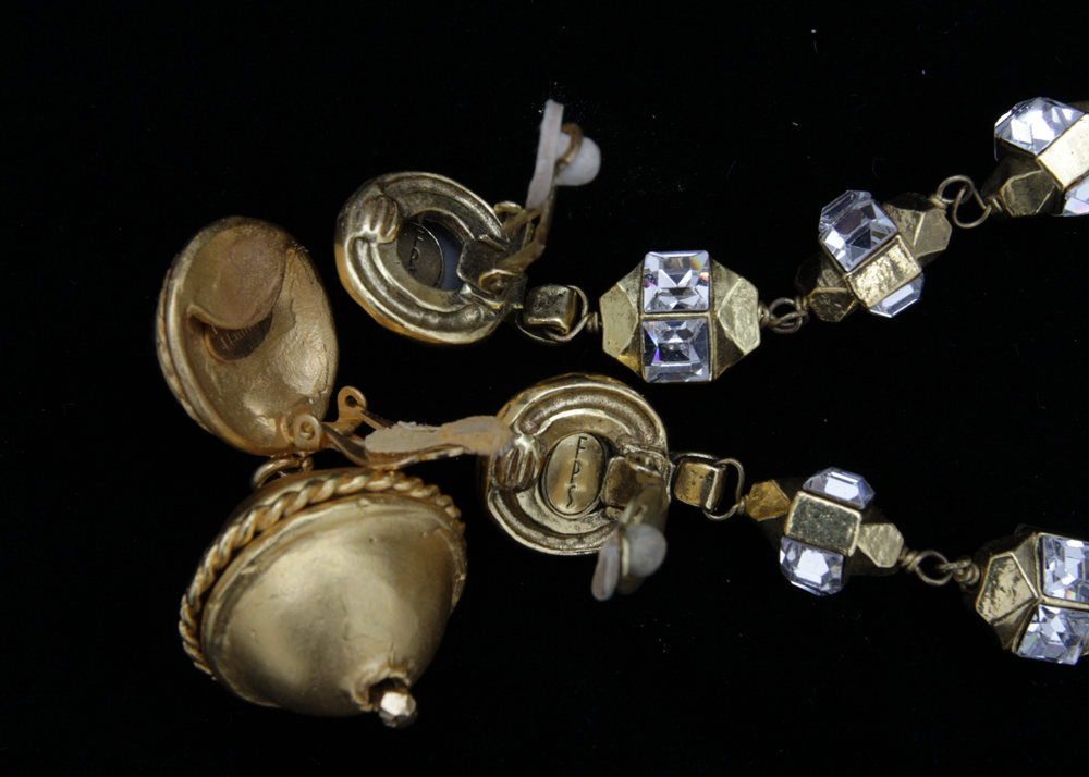 Vintage Costume Jewelry Drop Earrings Including Deanna Hamro