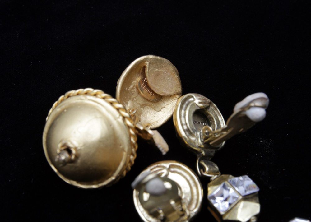 Vintage Costume Jewelry Drop Earrings Including Deanna Hamro
