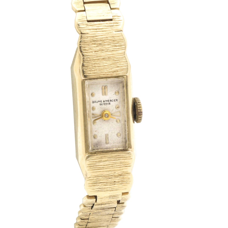 Baume & Mercier 14K Yellow Gold Analog Wristwatch
