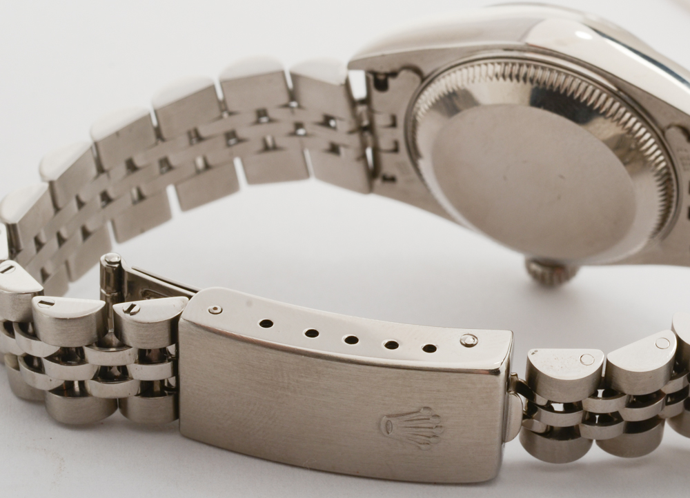 Rolex Perpetual Date Silver Index Automatic 26mm Stainless Steel Watch