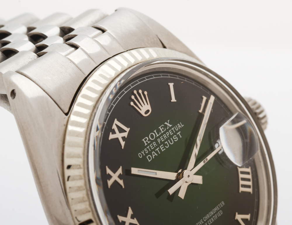 1970s Rolex Datejust 36mm Jubilee Stainless Steel Watch