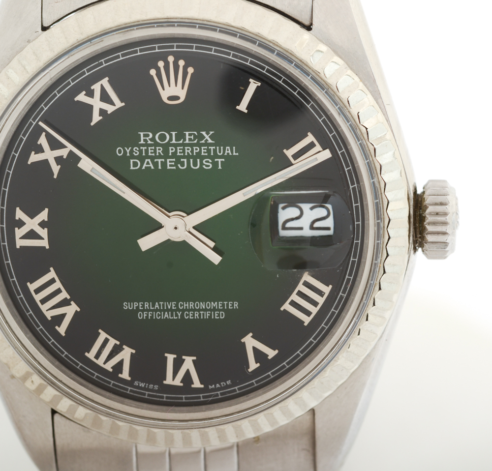 1970s Rolex Datejust 36mm Jubilee Stainless Steel Watch