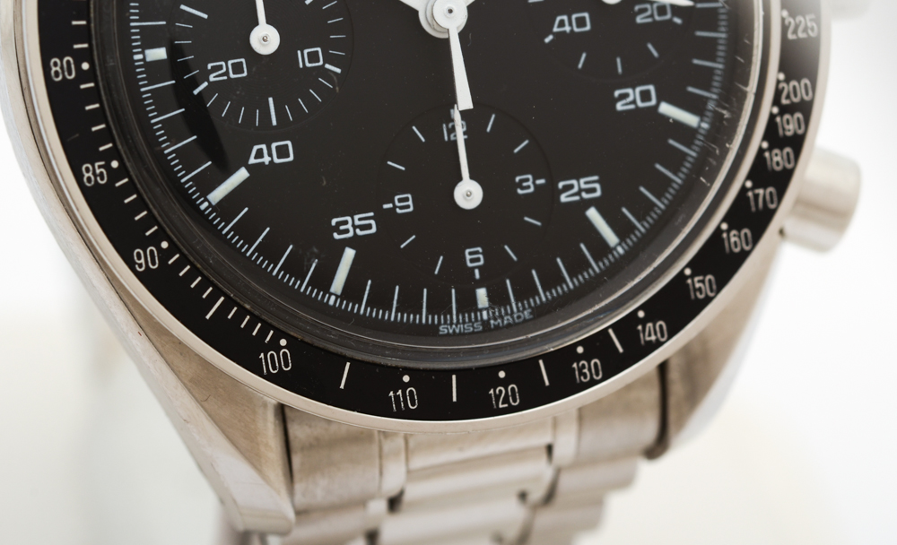 Omega Speedmaster Automatic Chronograph 38mm Reduced Black Steel Watch