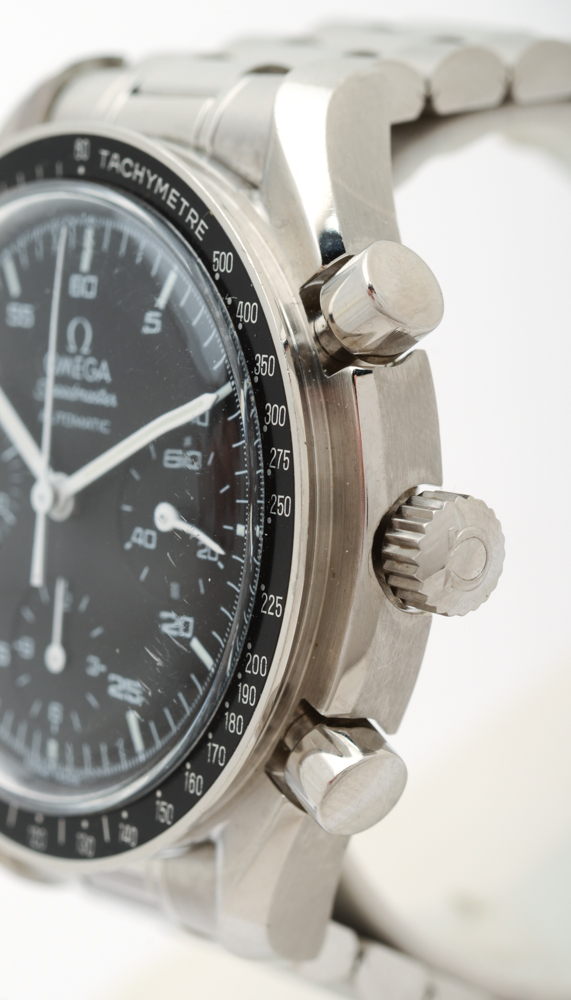 Omega Speedmaster Automatic Chronograph 38mm Reduced Black Steel Watch