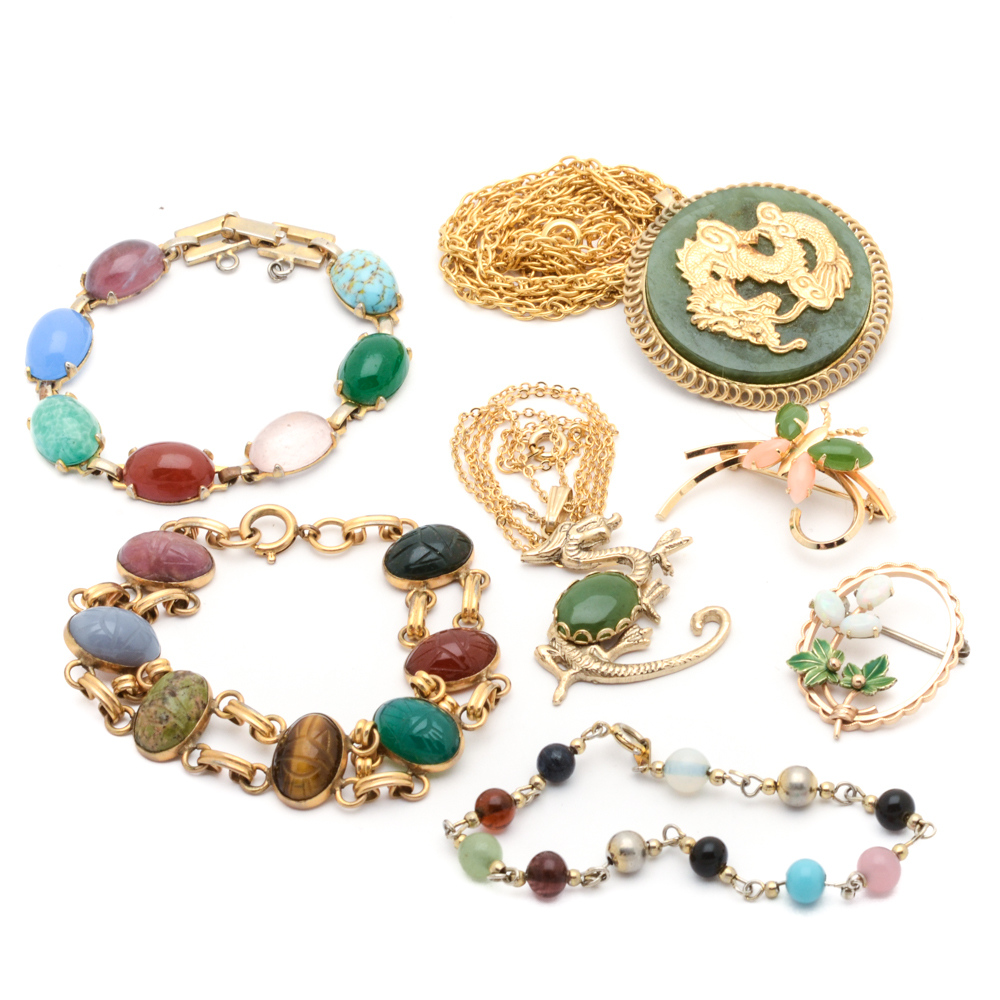 Costume Jewelry With Gemstones EBTH