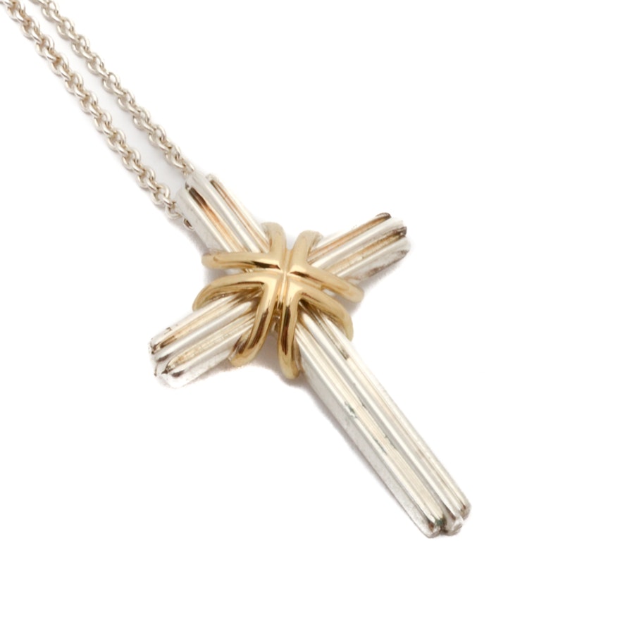 Tiffany & Co. Cross Pendant Necklace