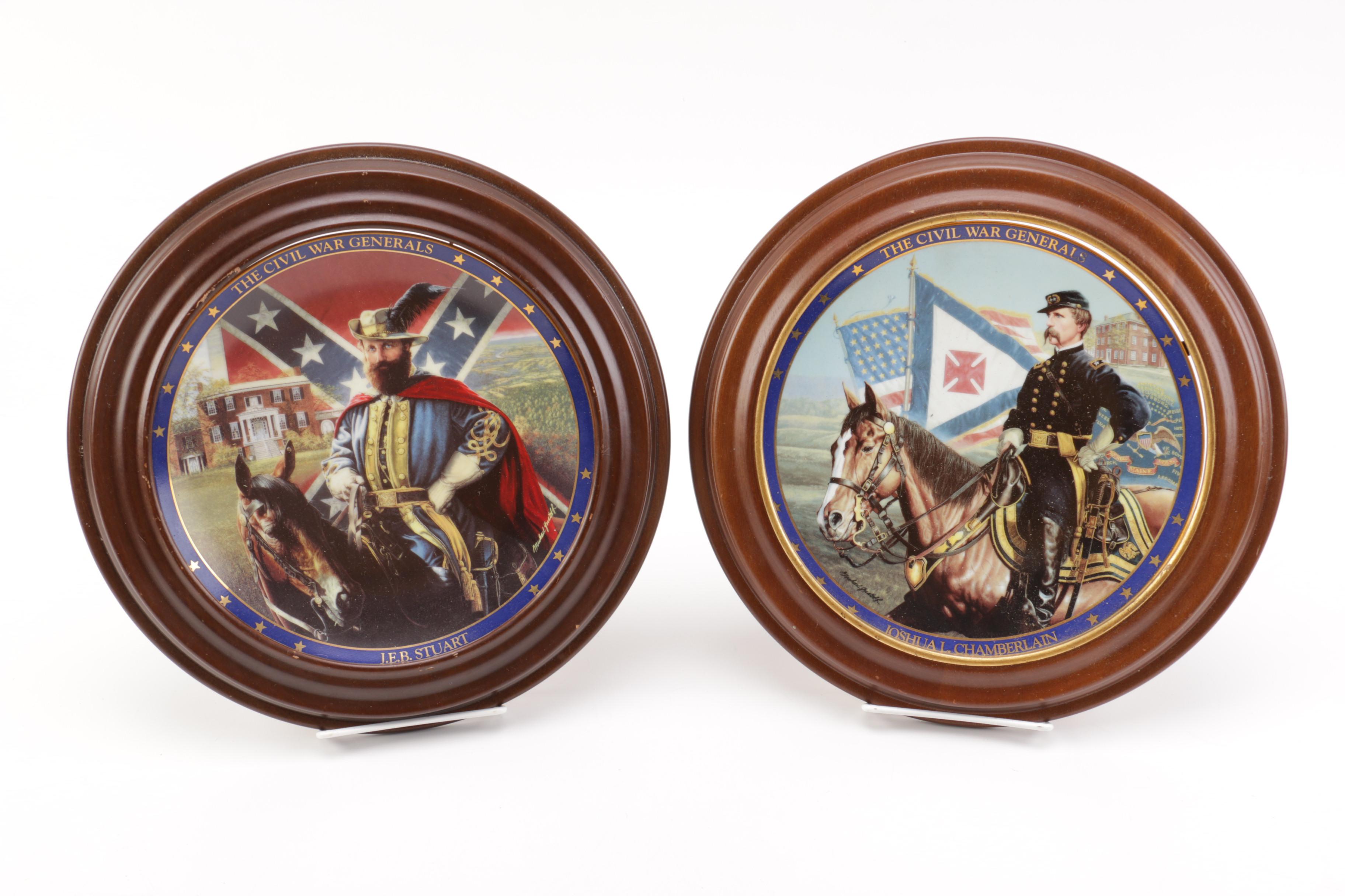 Decorative Hamilton Collection Civil War Generals Plates