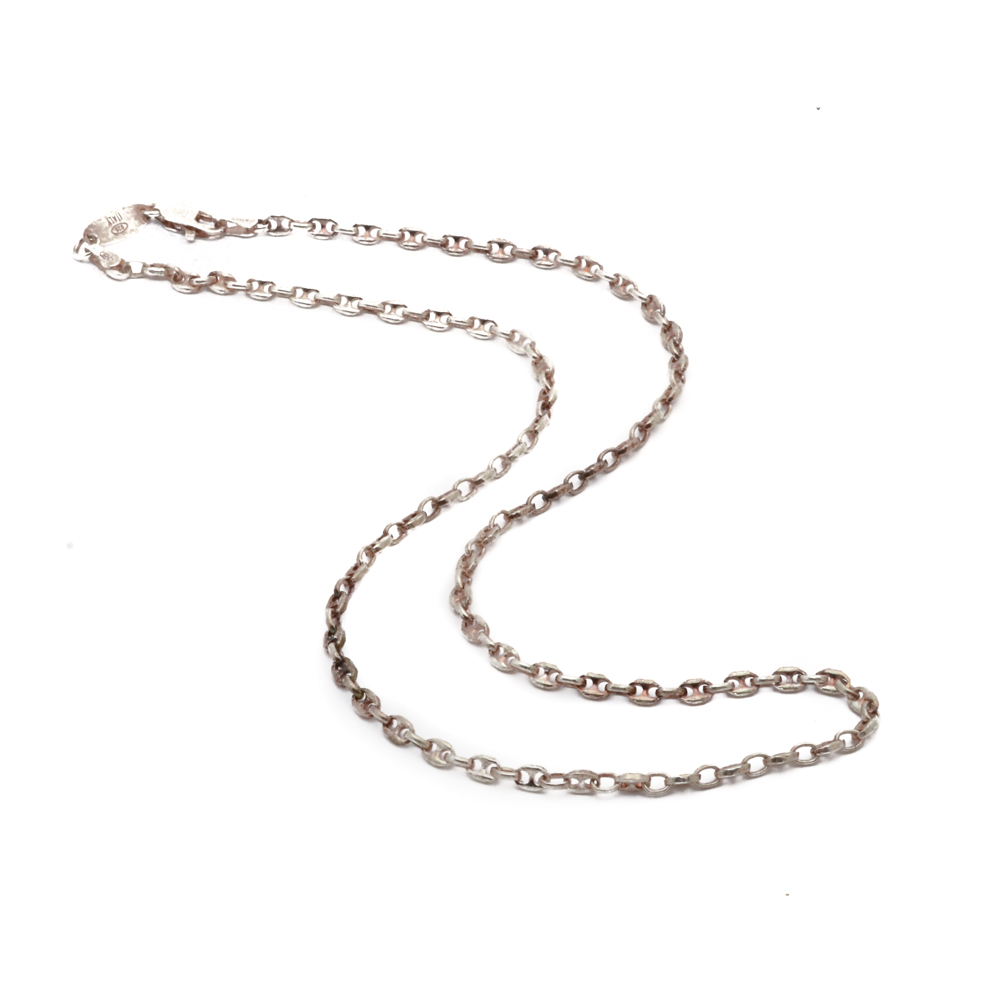 Paolo Romeo Sterling Silver Chain Necklace