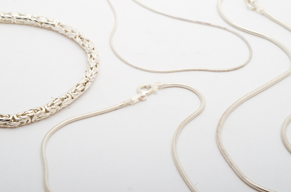 Sterling Silver Chain Necklaces