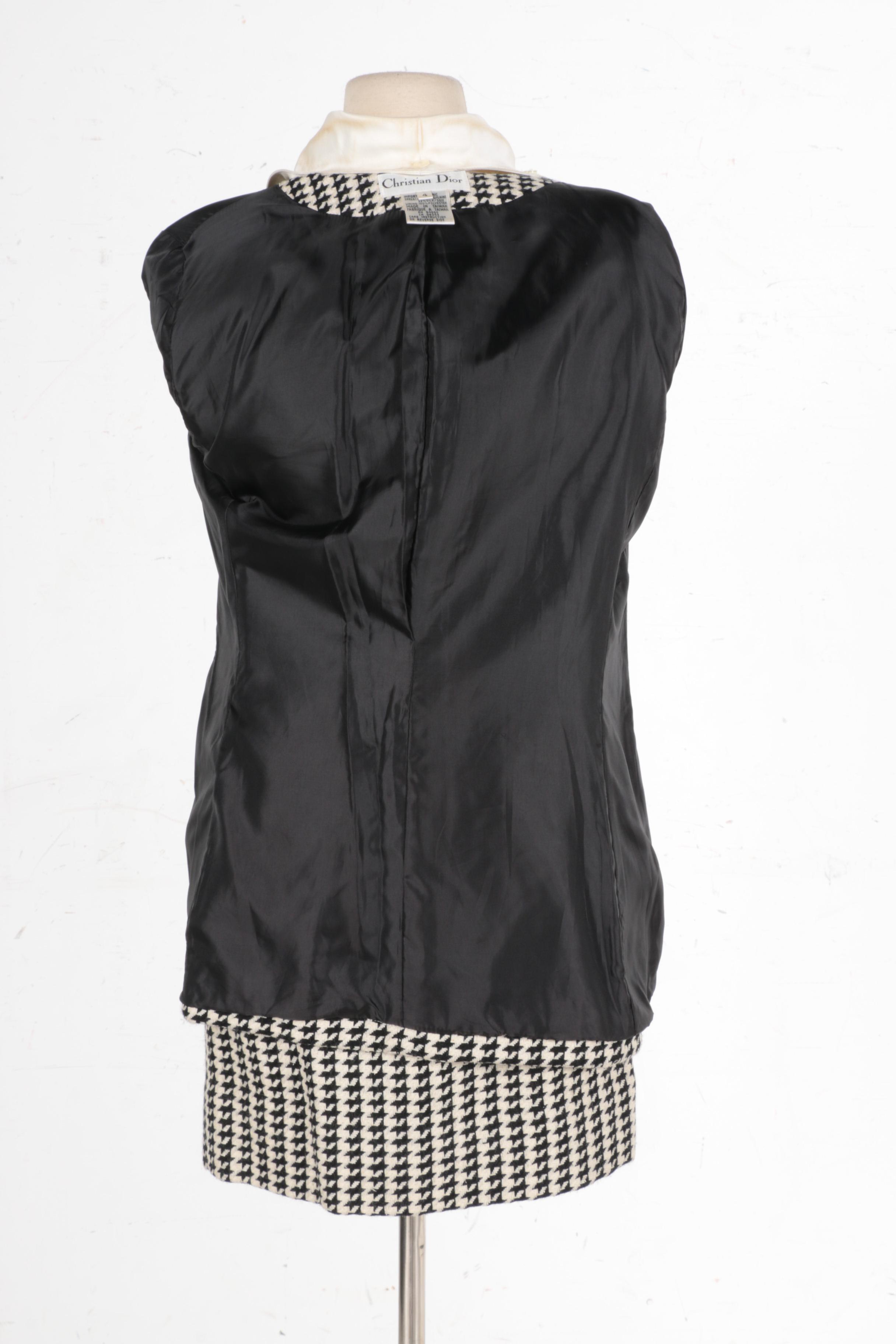 Women's Christian Dior Houndstooth Suit