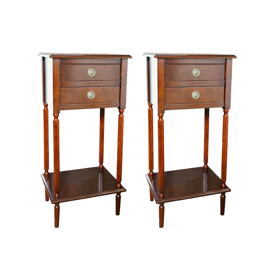 Pair of Sheraton Style Side Tables