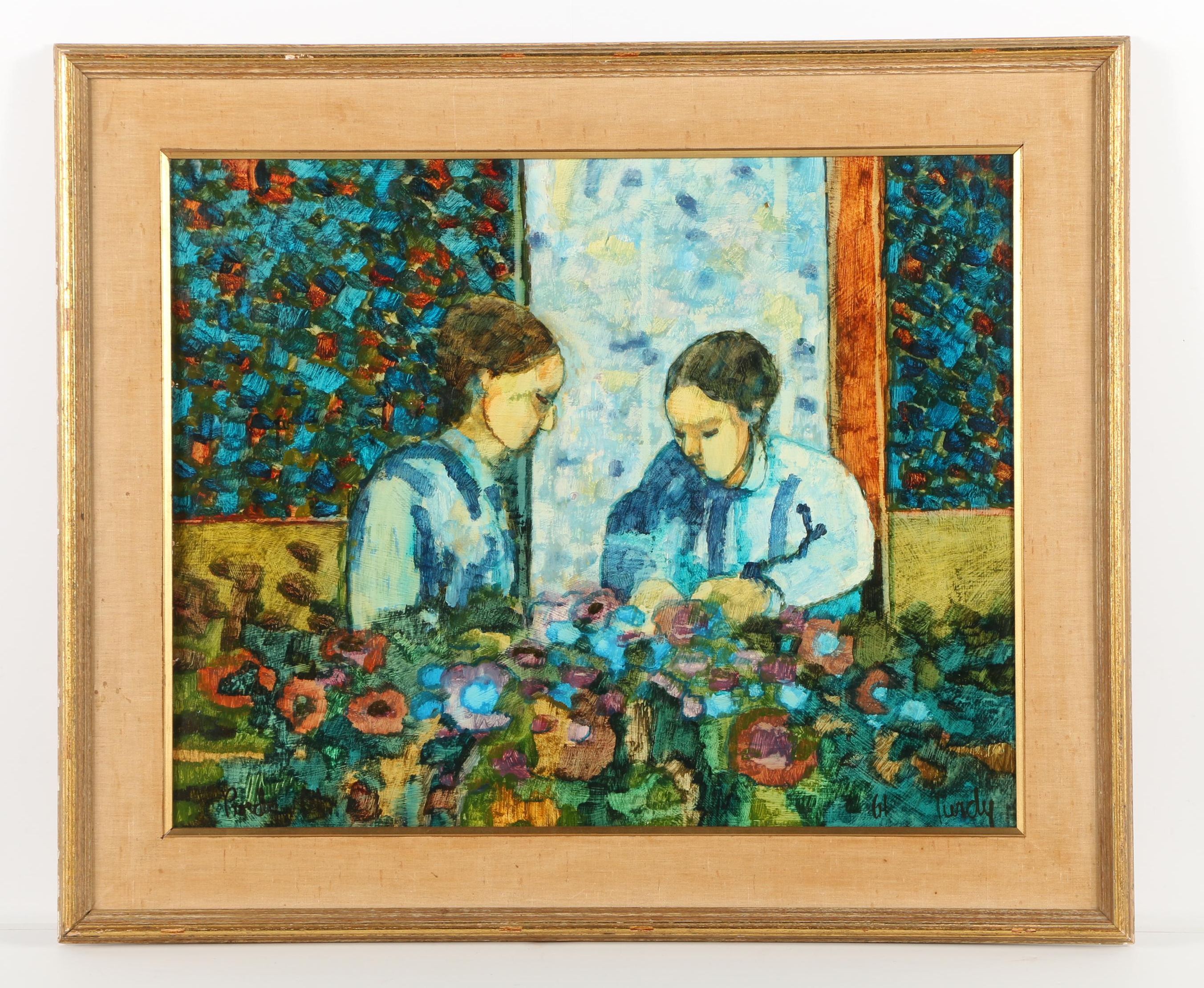 Donald Purdy 1961 Oil Painting on Panel