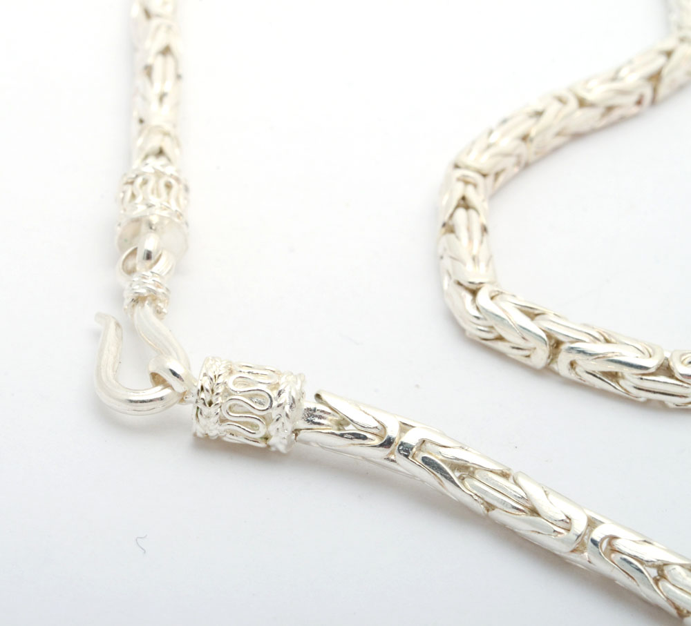 Three Sterling Silver Chain Necklaces