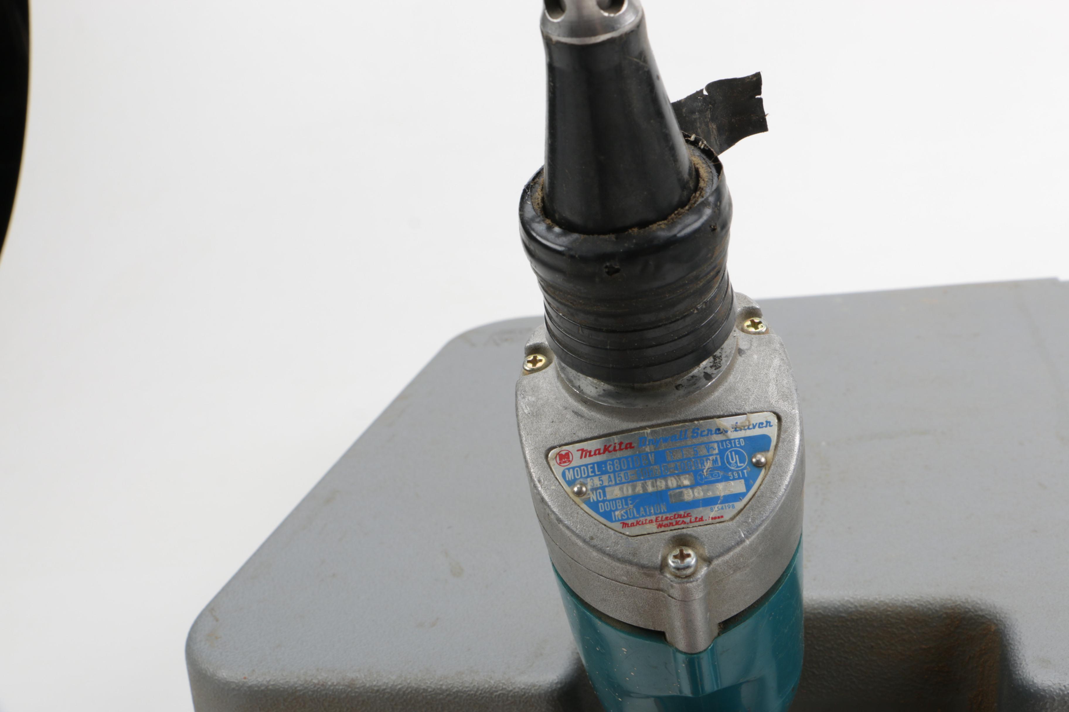 Two Drills and Autofeed Screwdriver