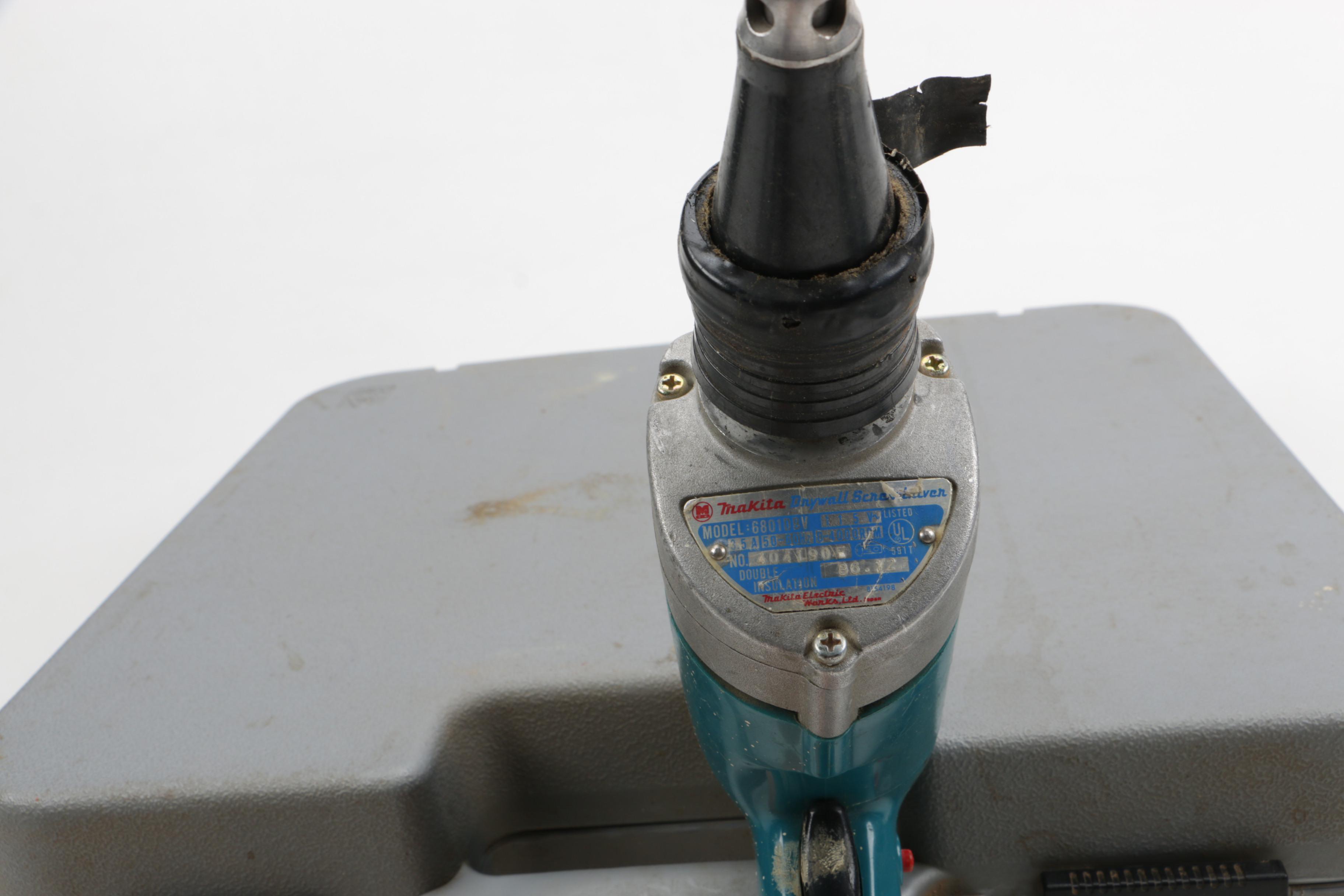 Two Drills and Autofeed Screwdriver