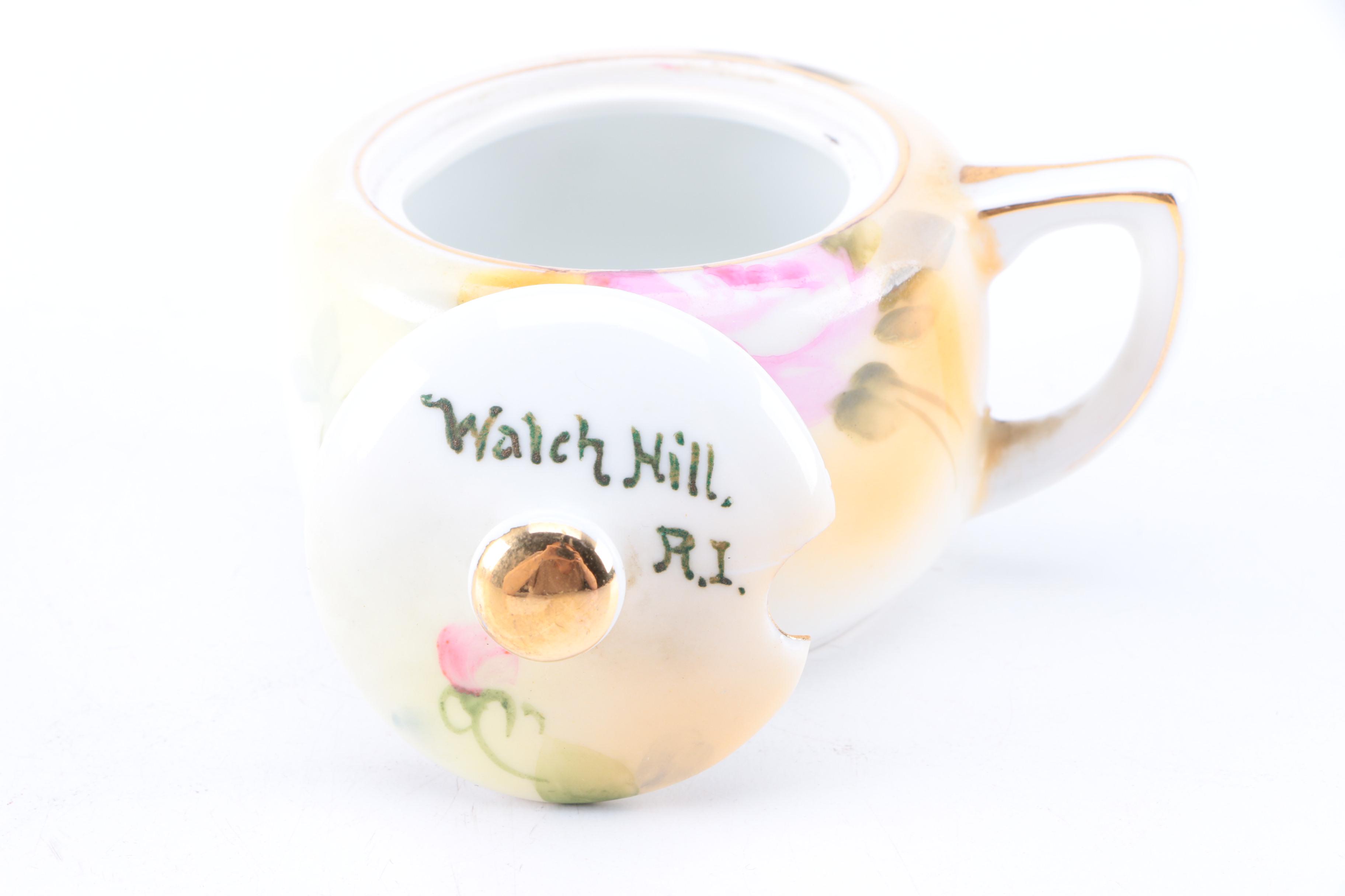 Glass and Porcelain Rhode Island Souvenirs