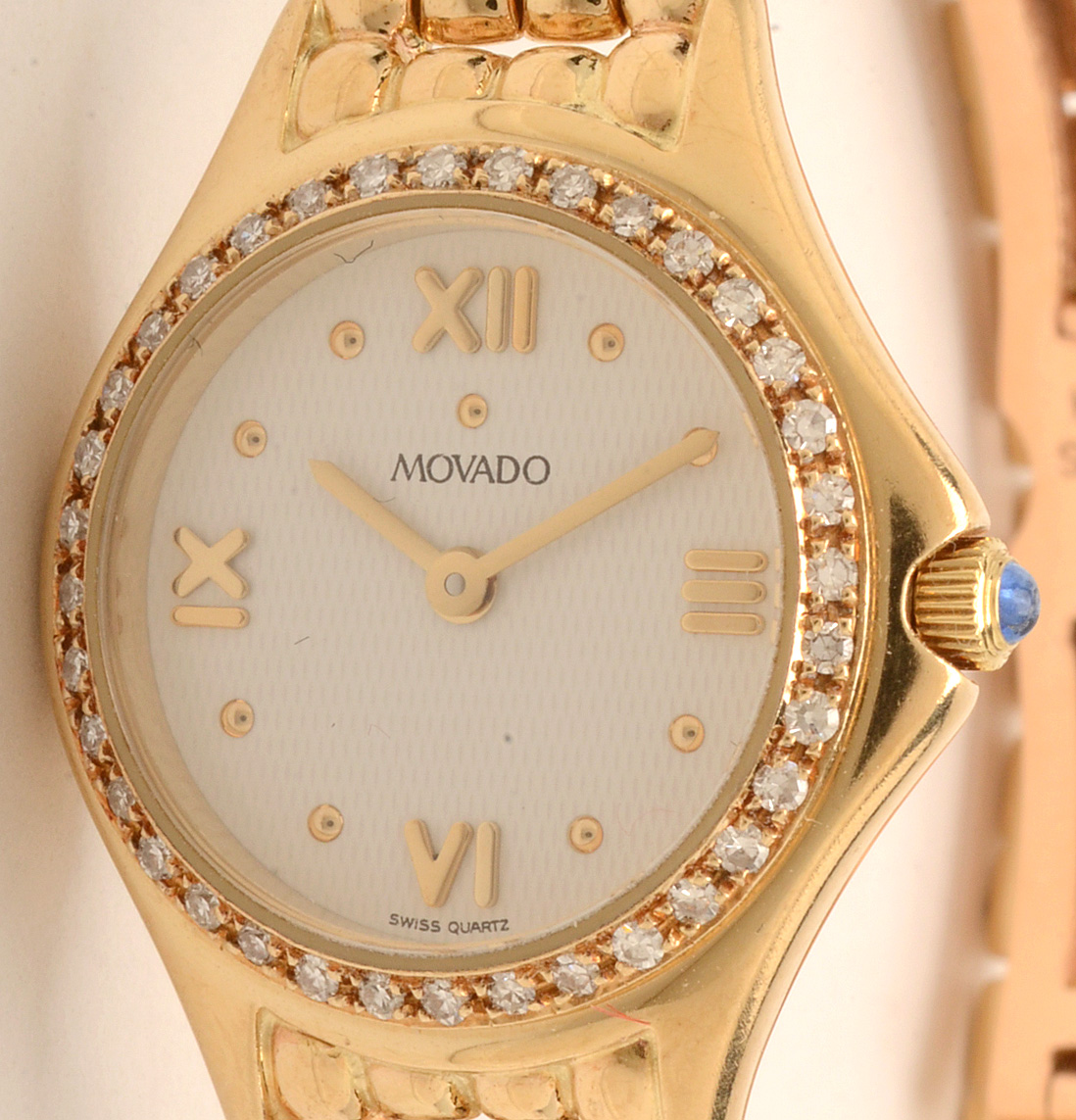 Movado 14K Yellow Gold and Diamond Watch