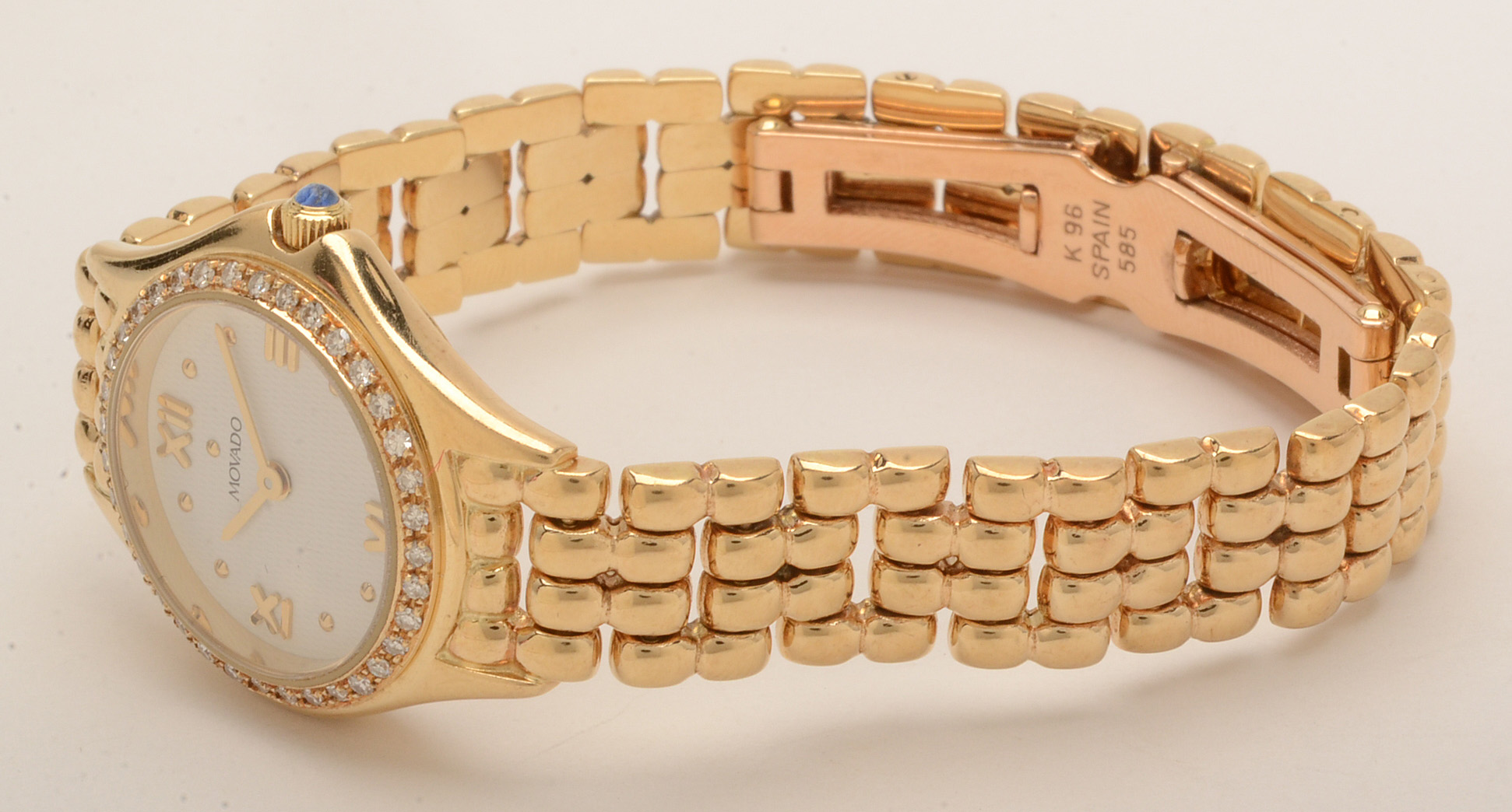 Movado 14K Yellow Gold and Diamond Watch
