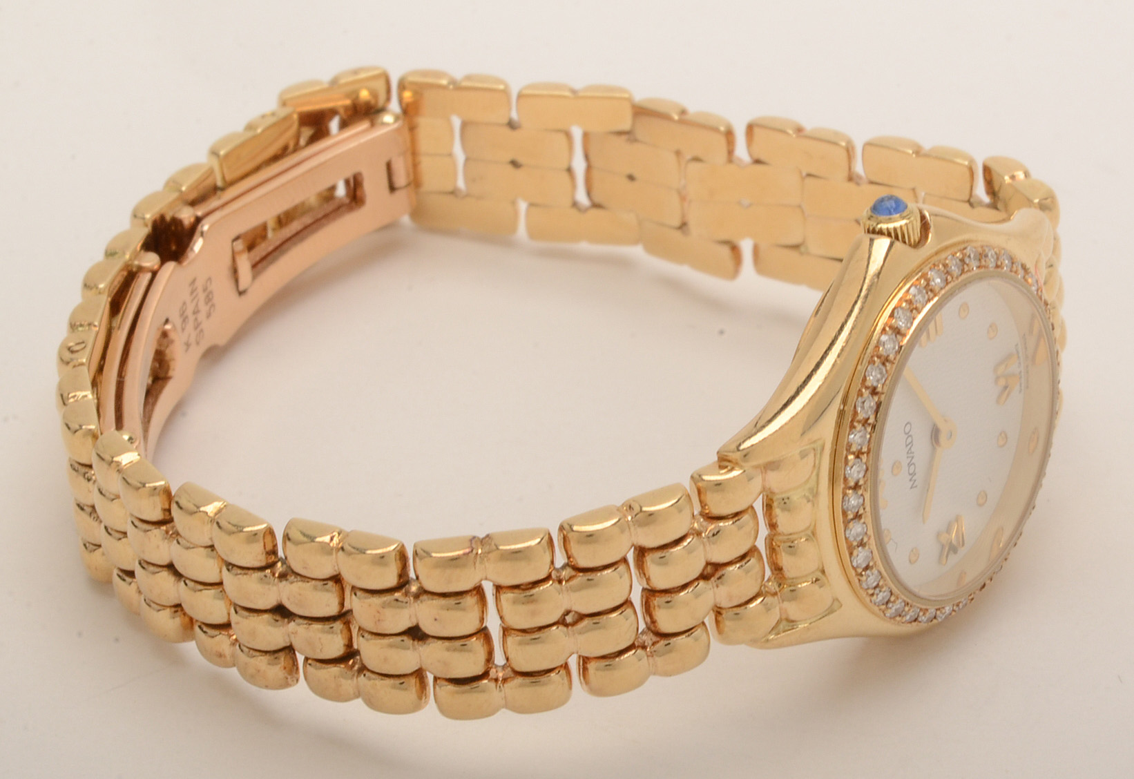 Movado 14K Yellow Gold and Diamond Watch