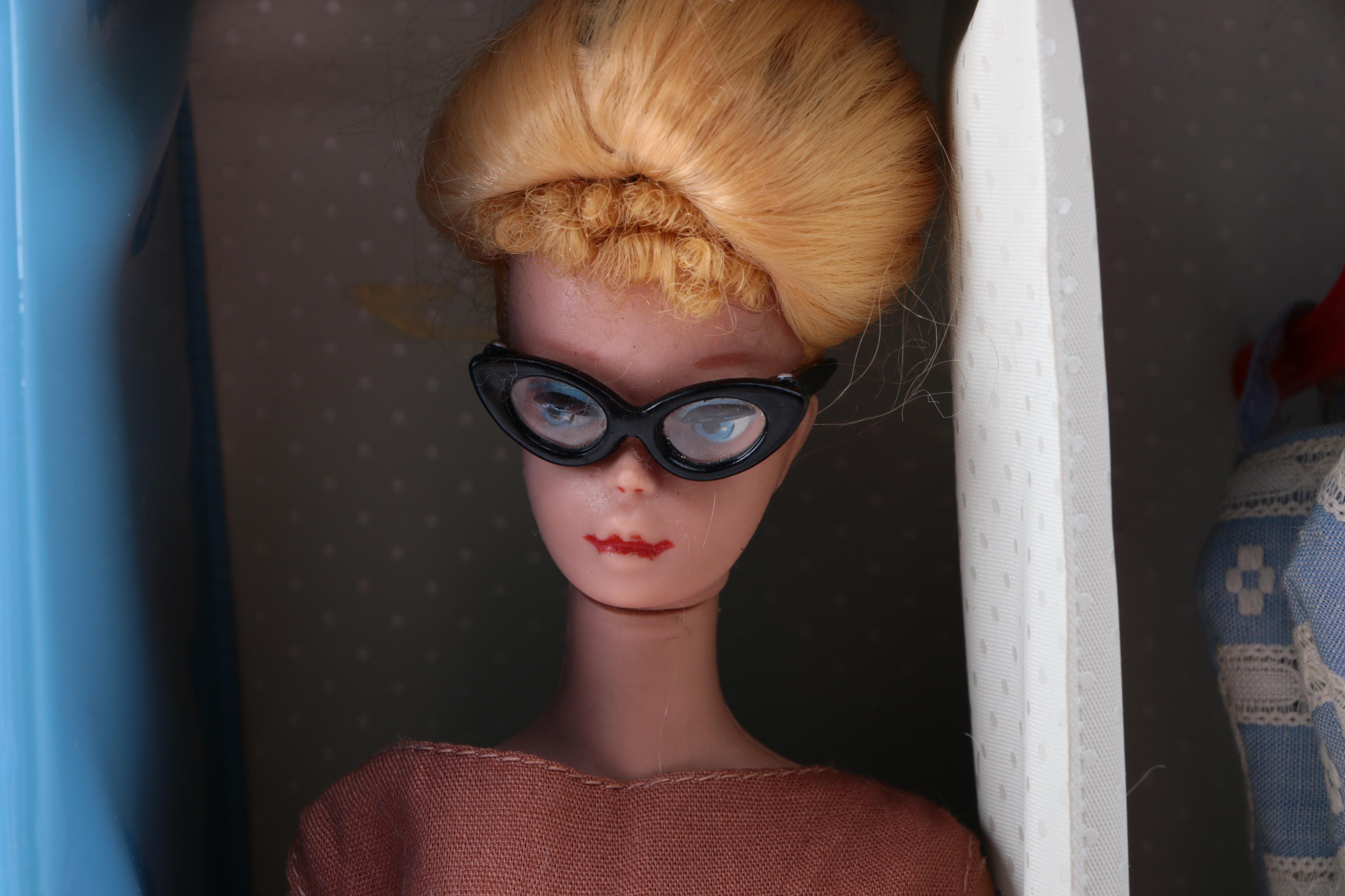 Vintage 1961 Barbie with Carrying Case and Accessories