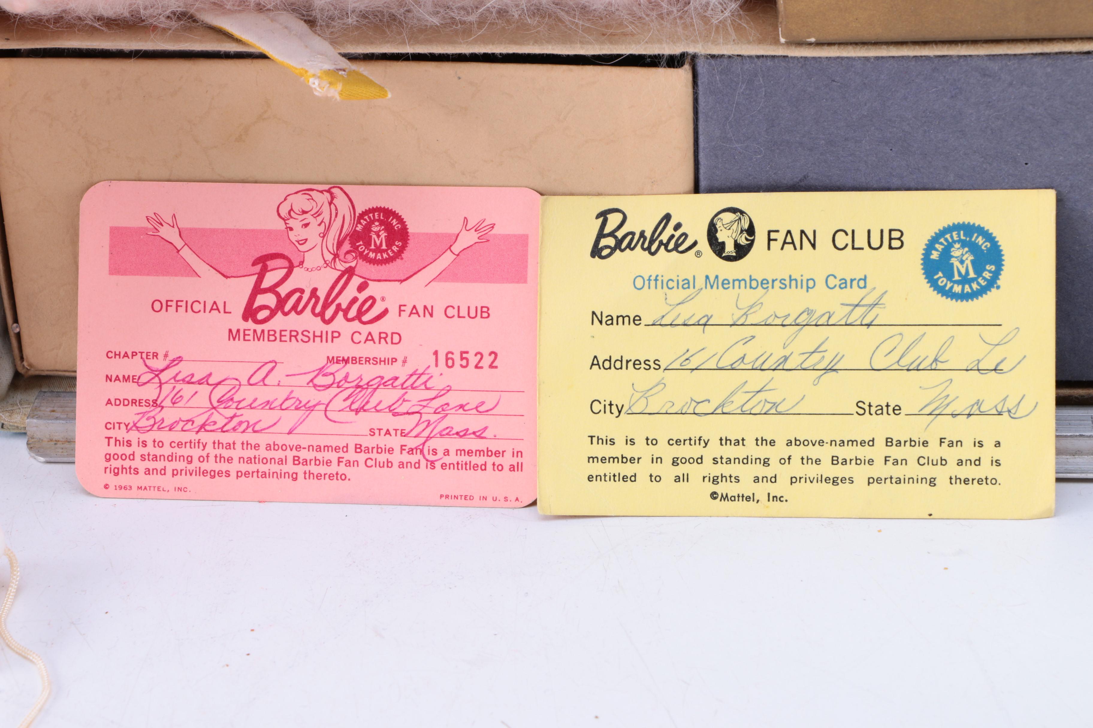 Vintage 1961 Barbie with Carrying Case and Accessories