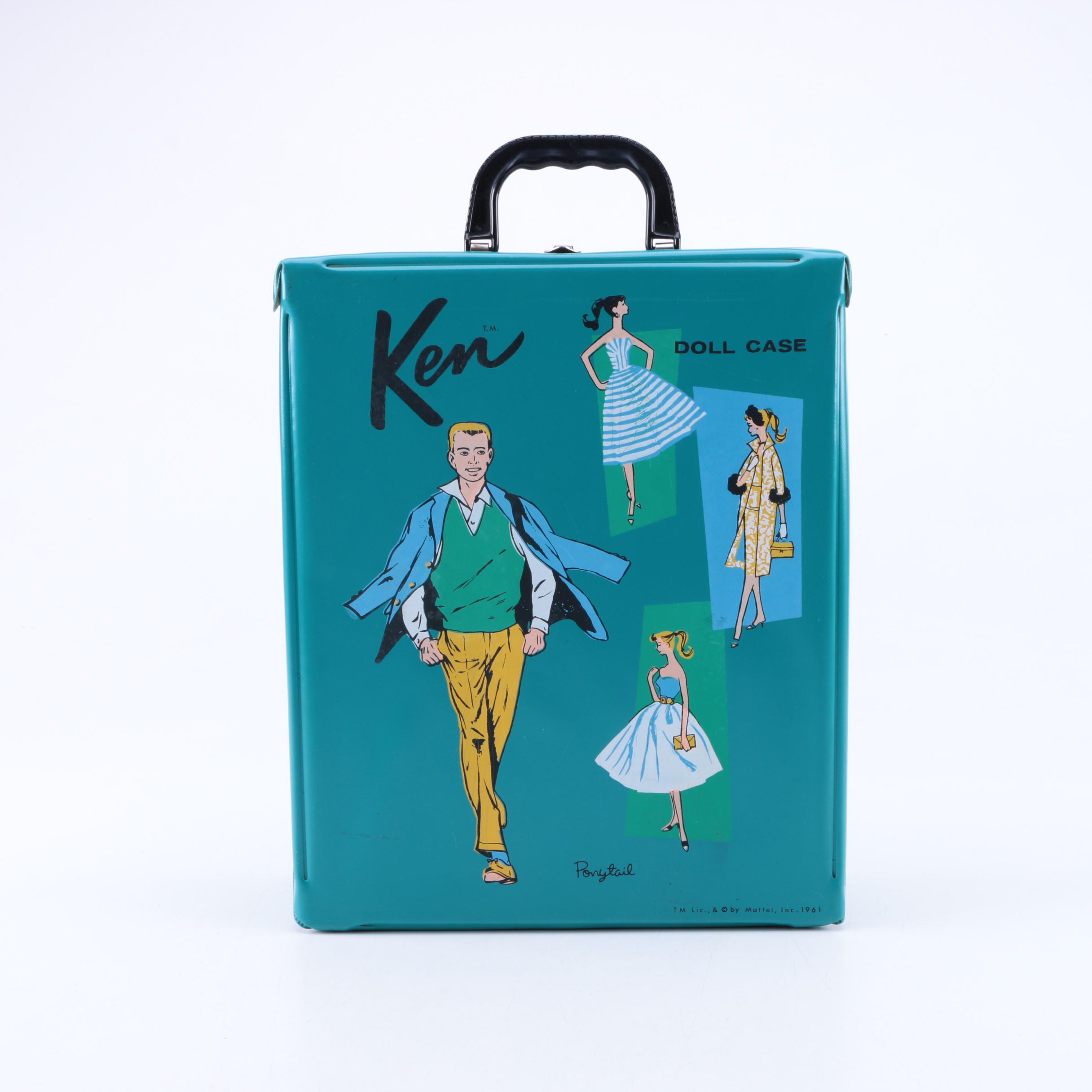 Vintage Ken Doll with Case and Accessories