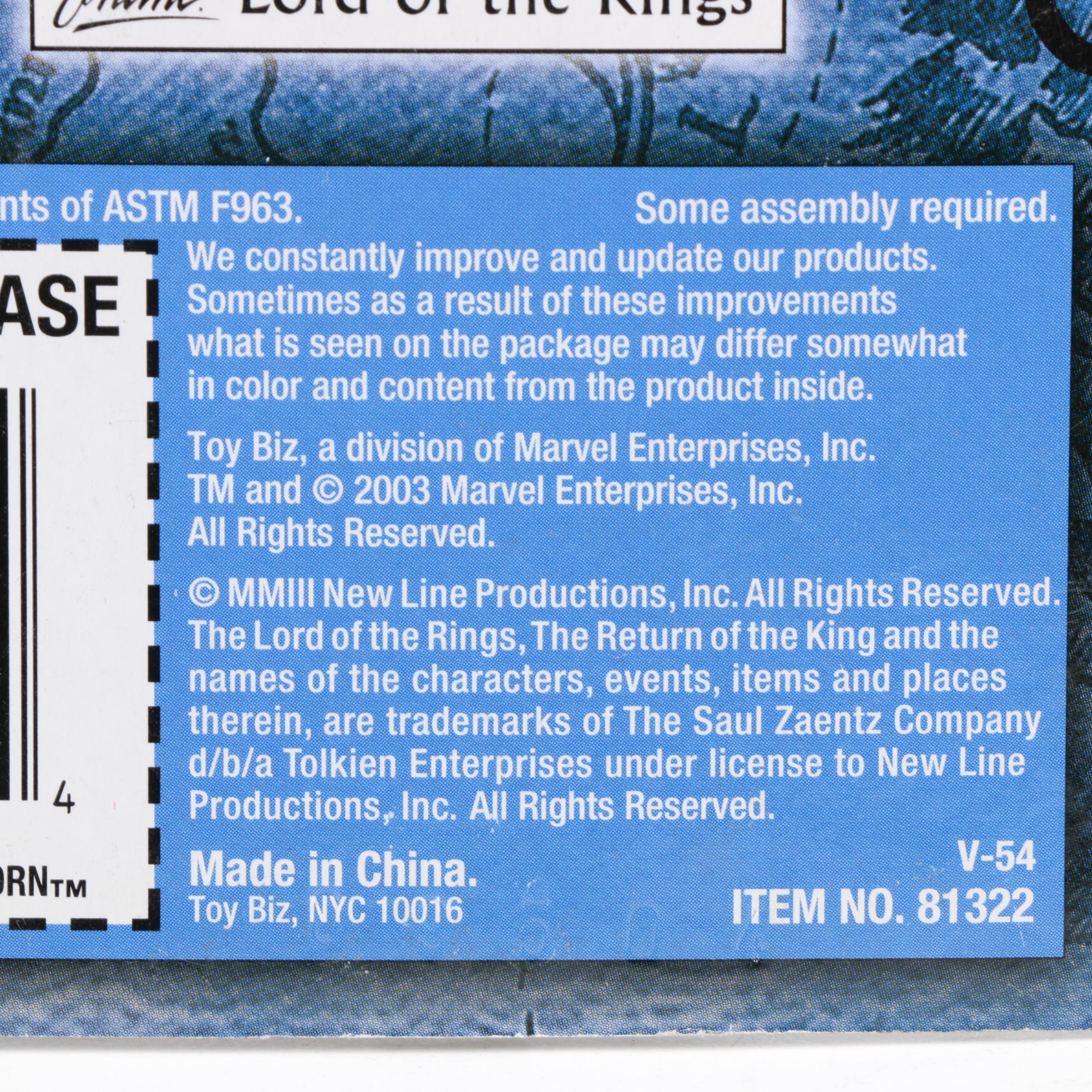 LOTR "Return of the King" Action Figures