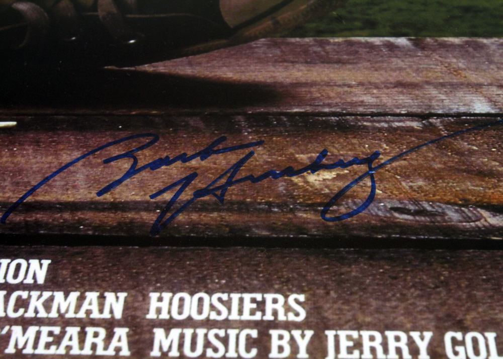 Signed "Hoosiers" Cast Poster and Movie Memorabilia