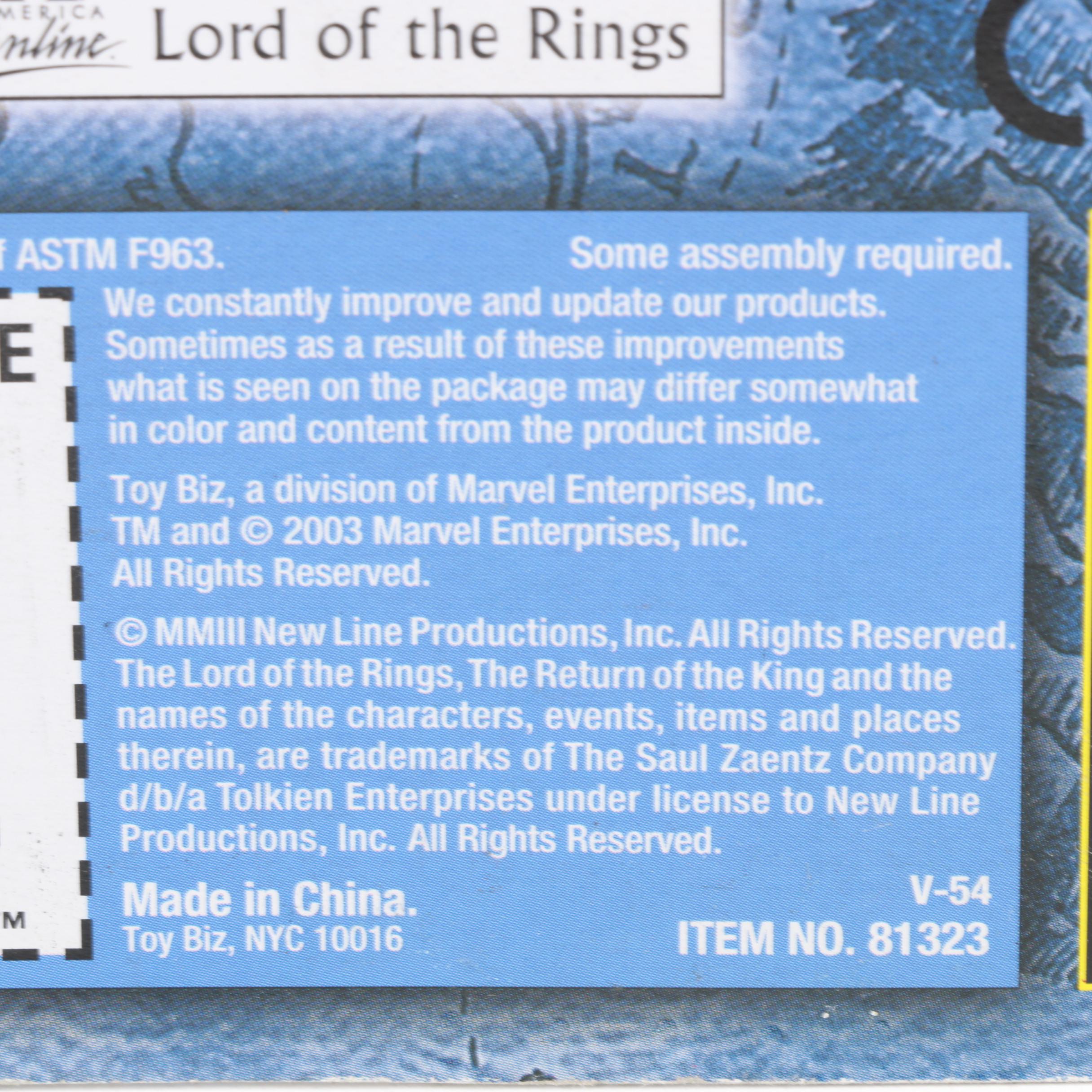 LOTR "Return of the King" Action Figures