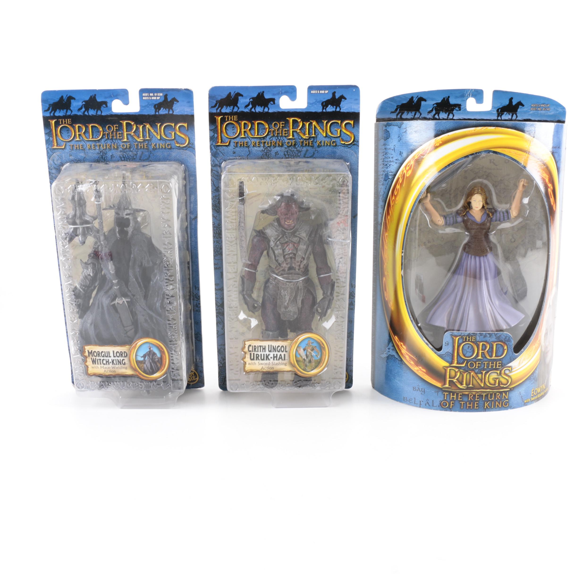 Toy Biz Lord of the Rings Witch-King, Cirith Ungol, and Eowyn Action Figures