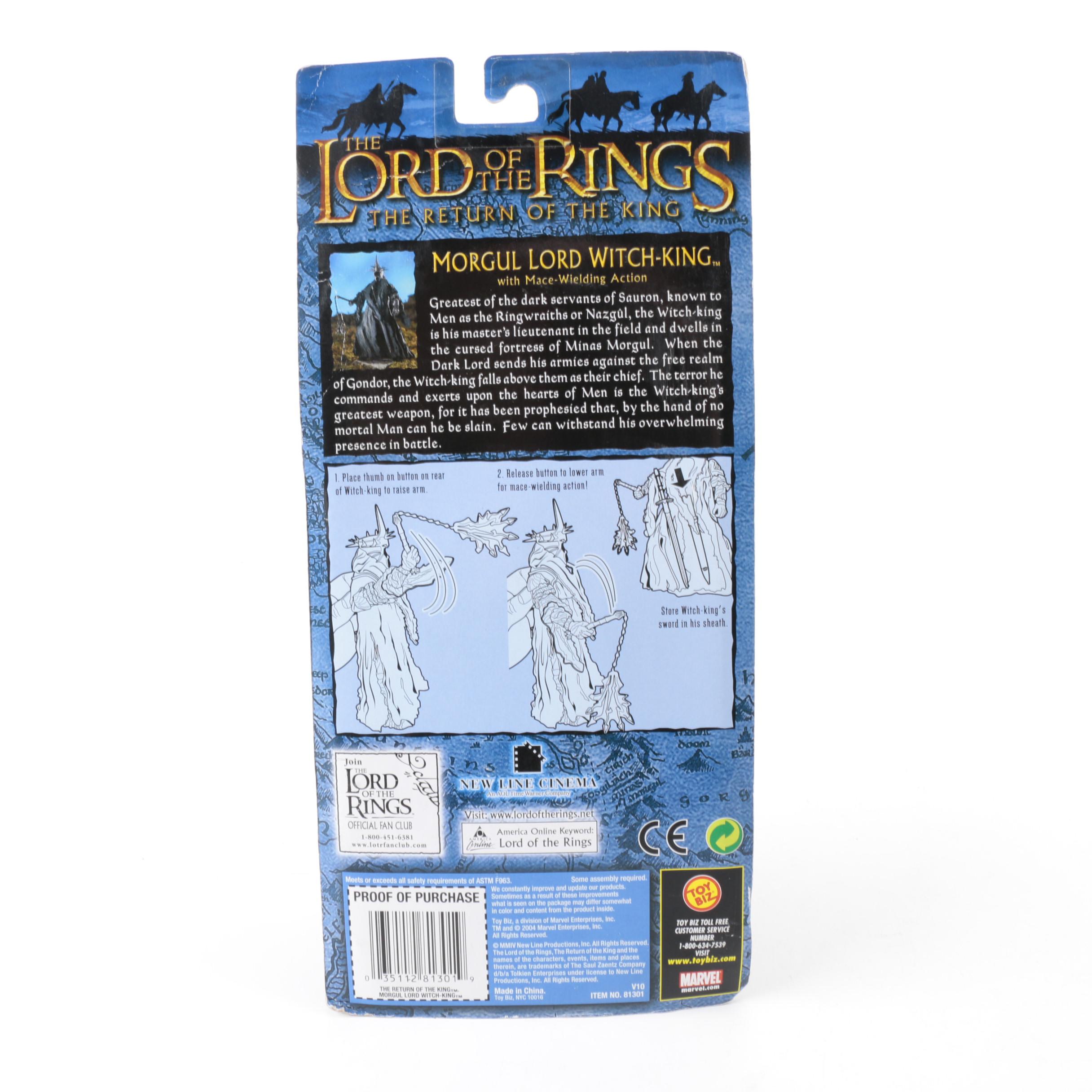 Toy Biz Lord of the Rings Witch-King, Cirith Ungol, and Eowyn Action Figures